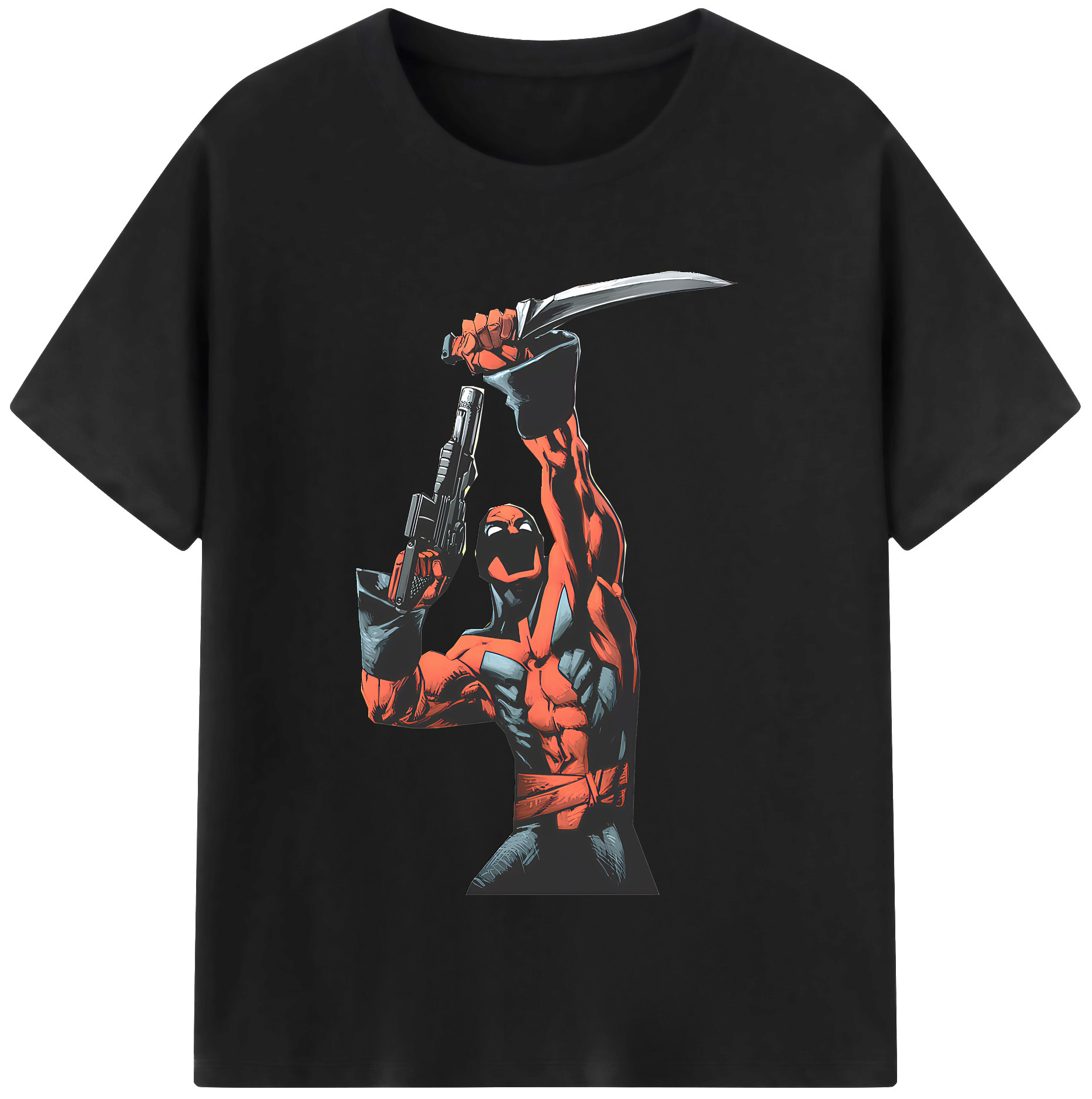 （画像用） Deadpool デッドプール 綿100％半袖Tシャツ（フロントプリント）