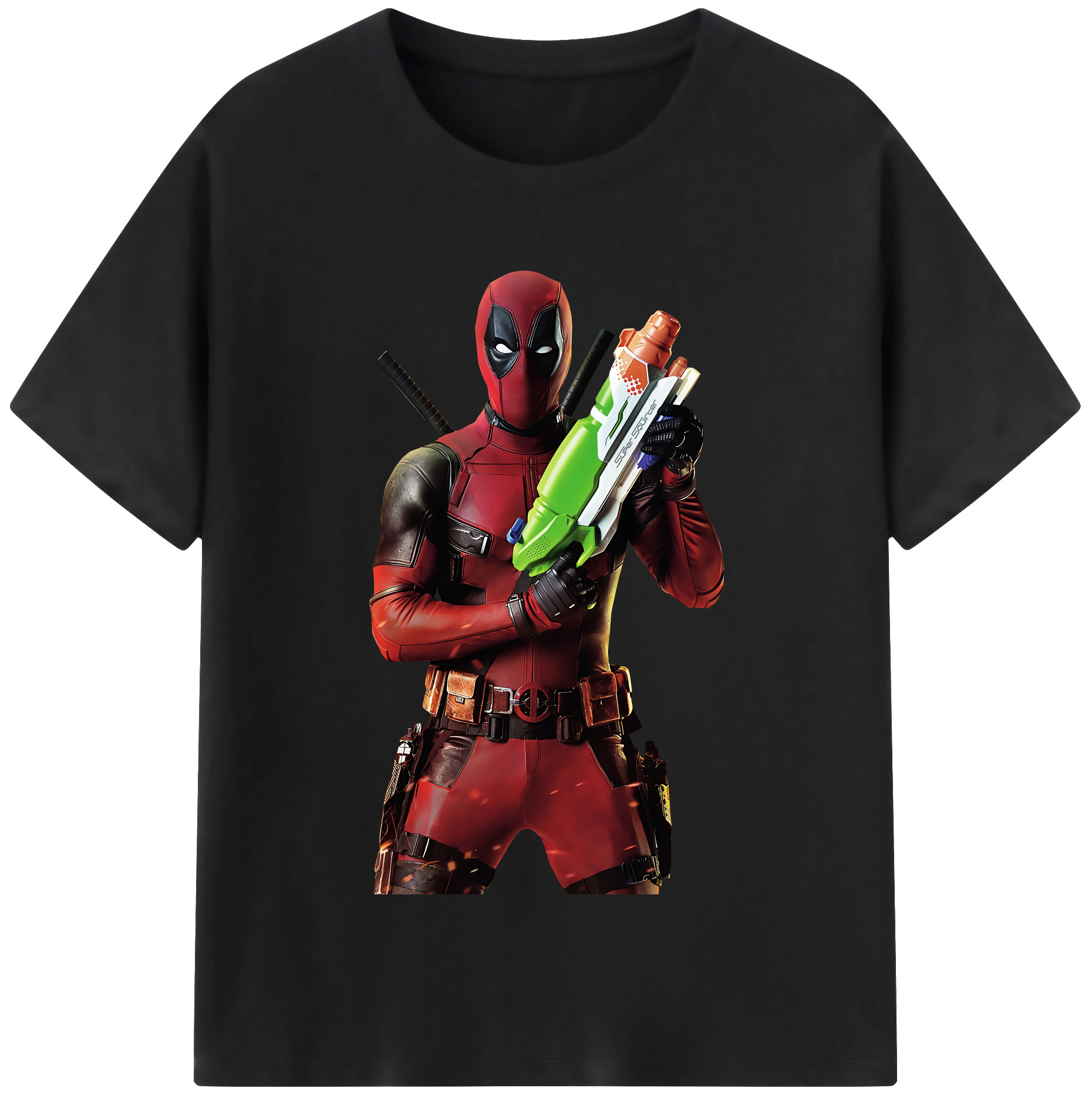 （画像用） Deadpool デッドプール 綿100％半袖Tシャツ（フロントプリント）