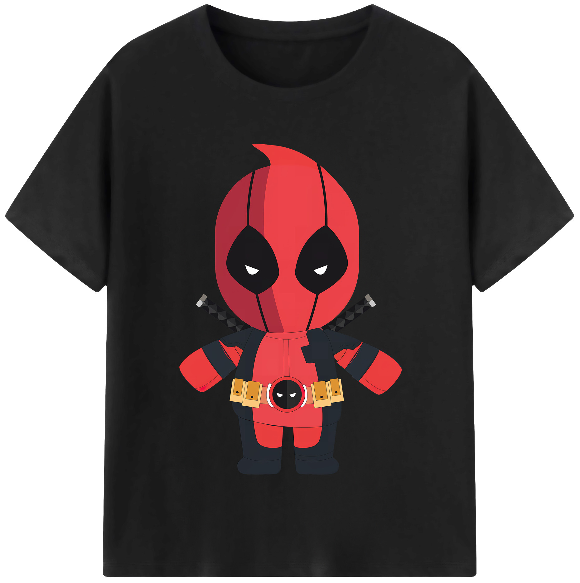（画像用） Deadpool デッドプール 綿100％半袖Tシャツ（フロントプリント）