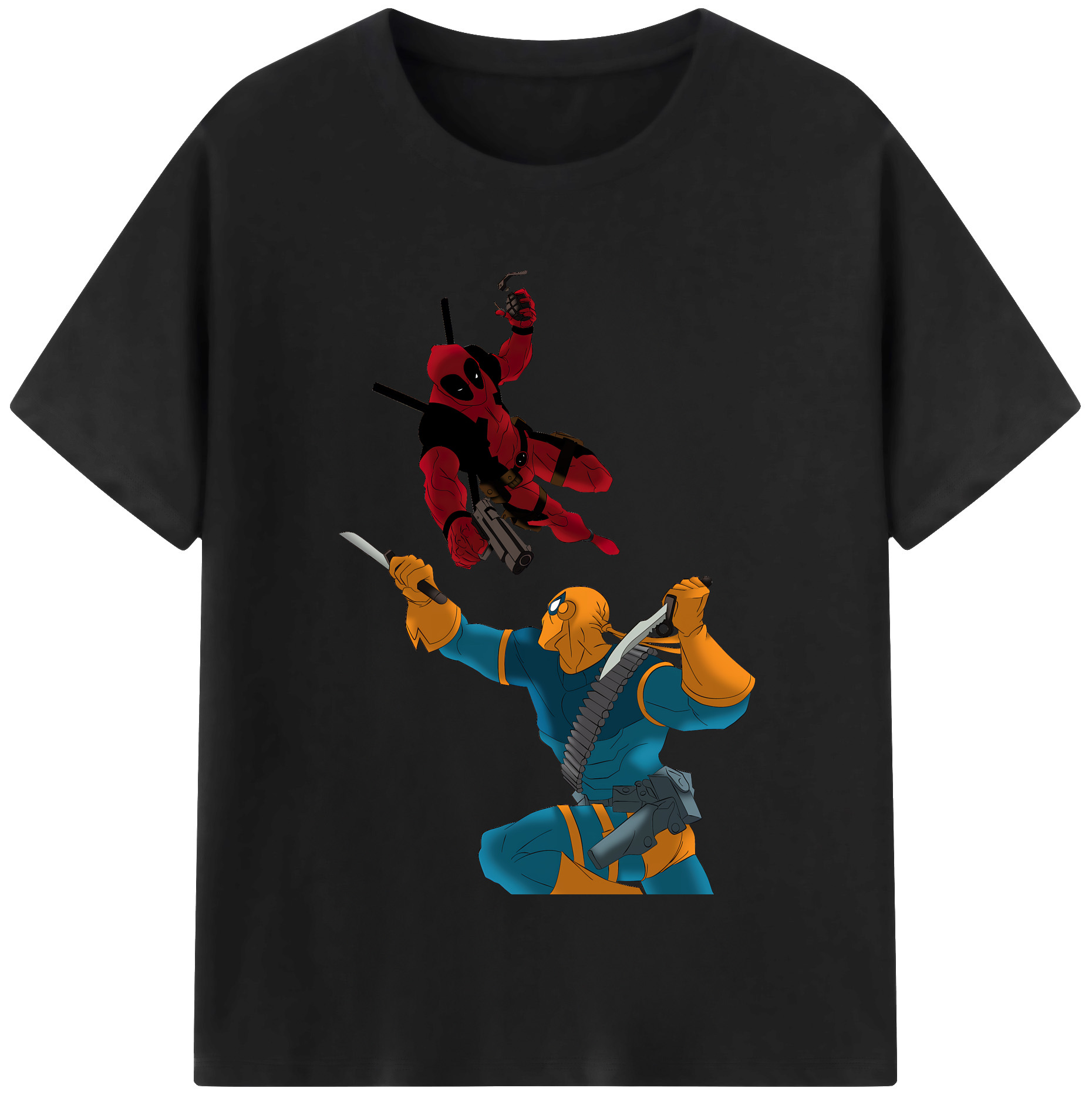 （画像用） Deadpool デッドプール 綿100％半袖Tシャツ（フロントプリント）