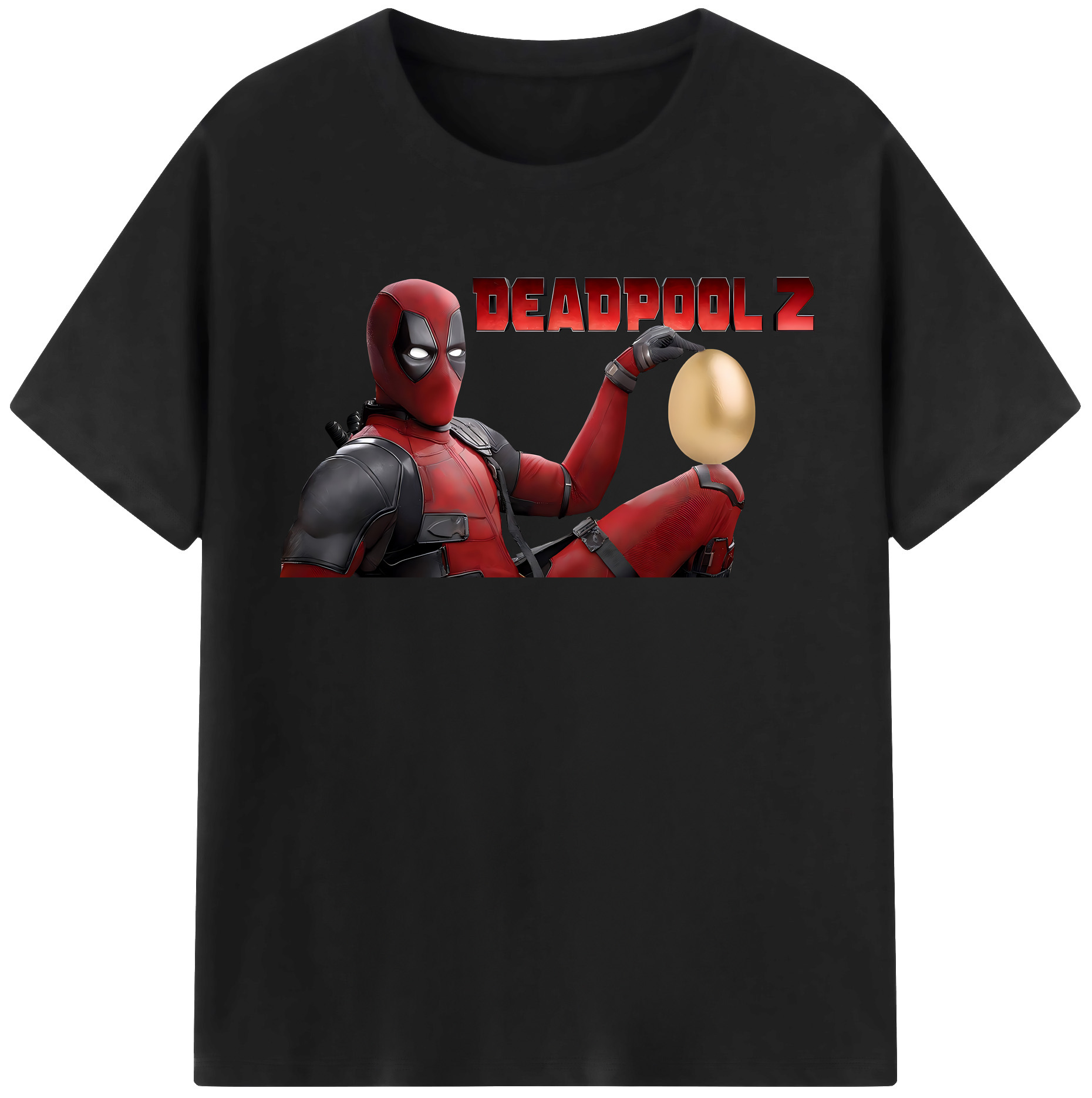 （画像用） Deadpool デッドプール 綿100％半袖Tシャツ（フロントプリント）
