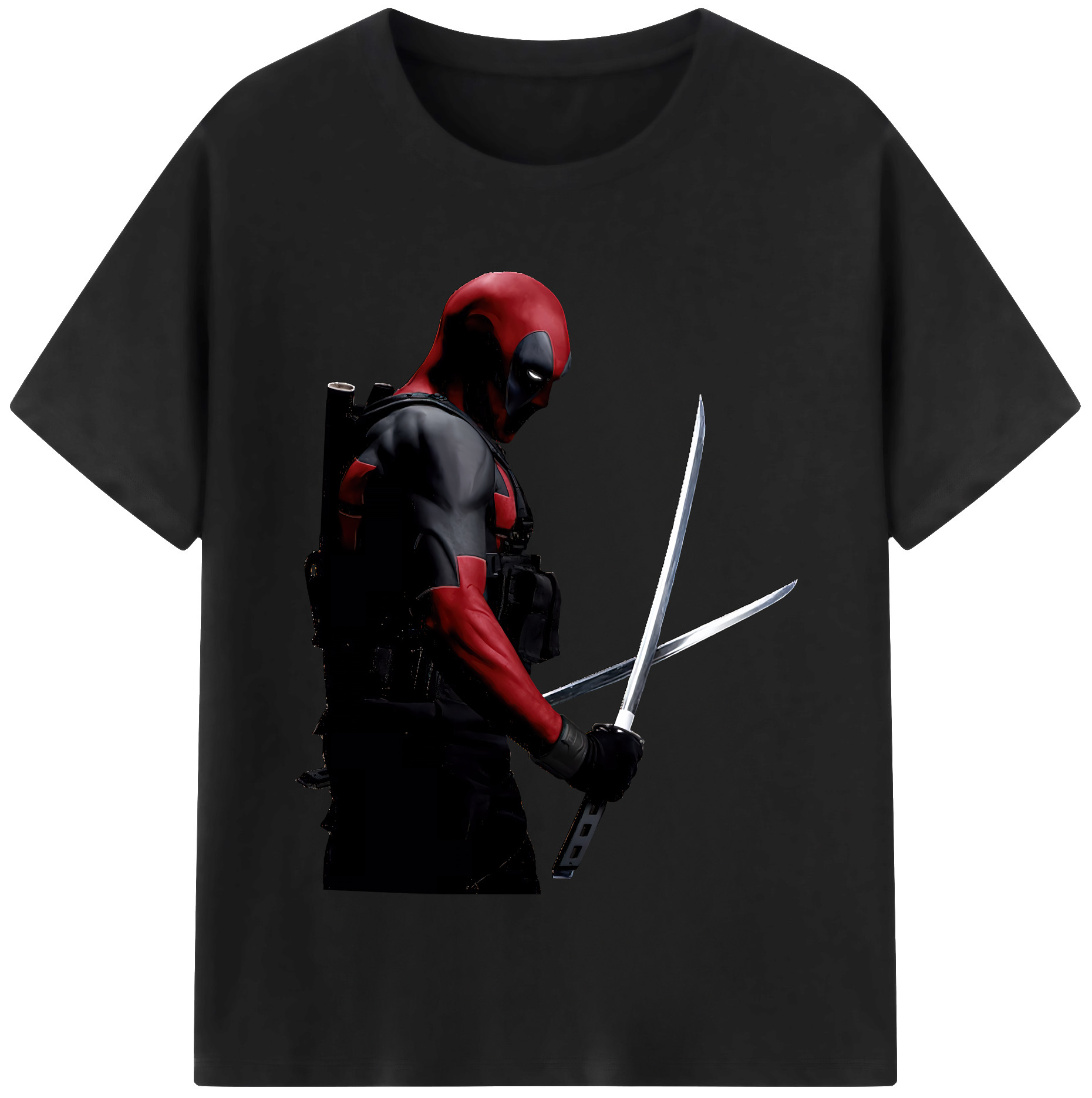 （画像用） Deadpool デッドプール 綿100％半袖Tシャツ（フロントプリント）
