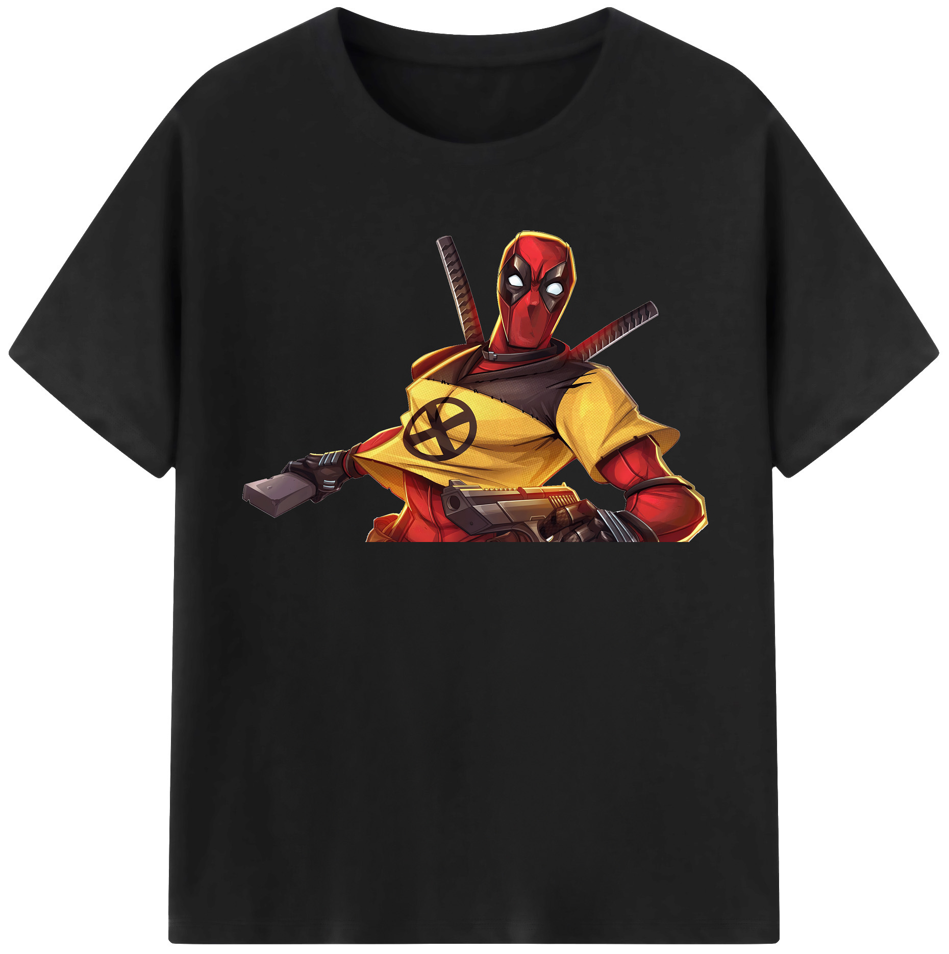 （画像用） Deadpool デッドプール 綿100％半袖Tシャツ（フロントプリント）