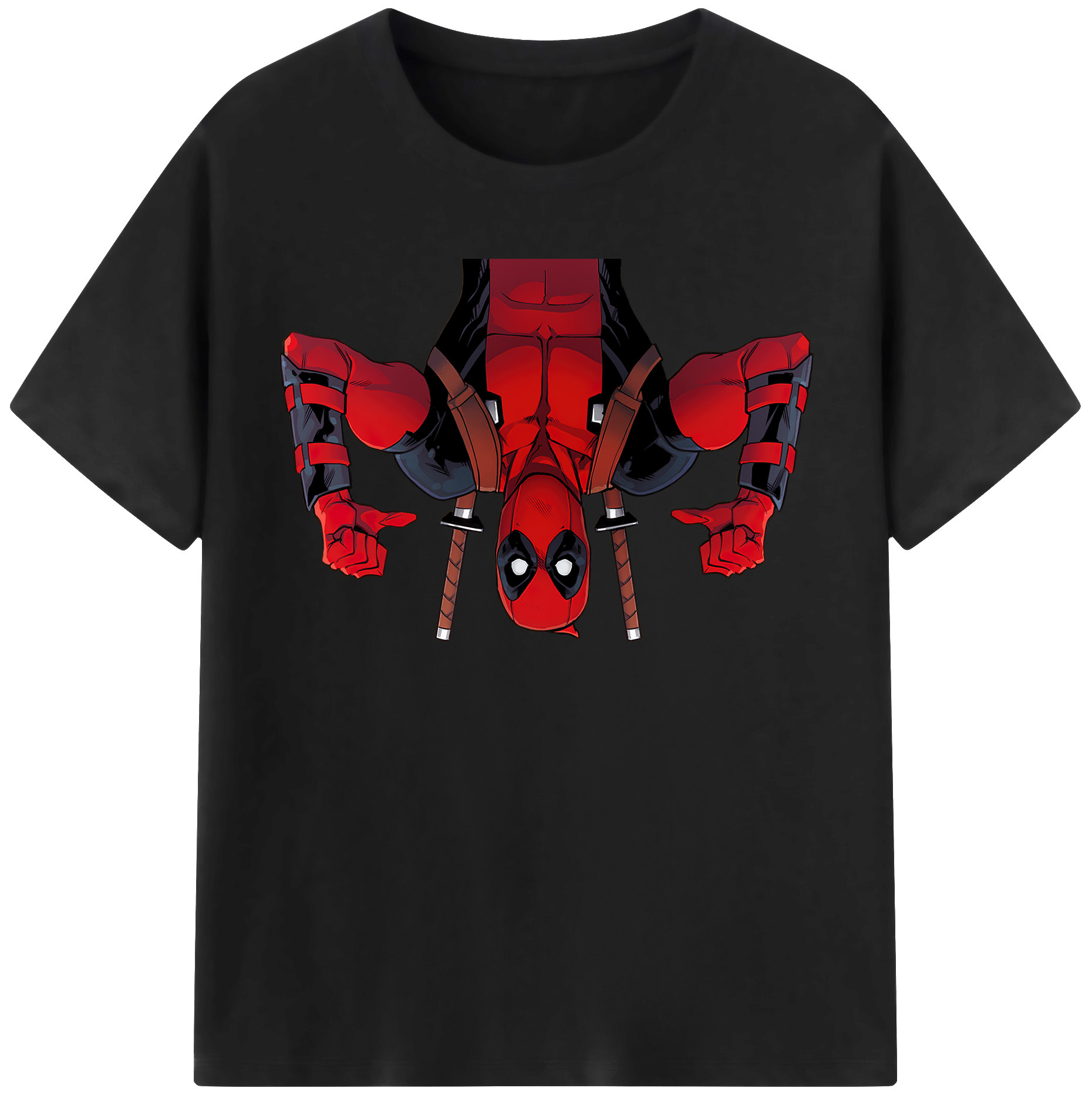 （画像用） Deadpool デッドプール 綿100％半袖Tシャツ（フロントプリント）