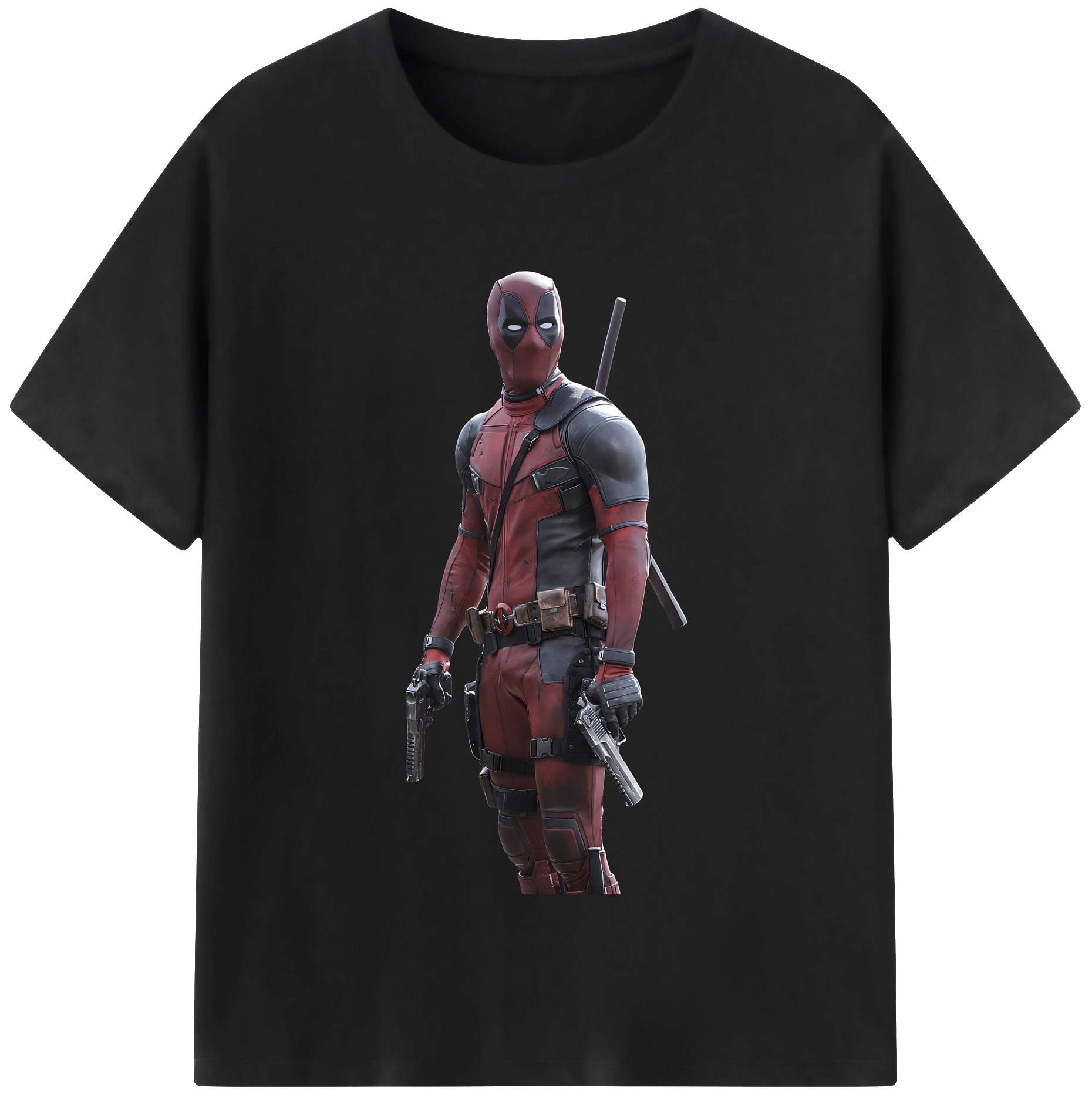 （画像用） Deadpool デッドプール 綿100％半袖Tシャツ（フロントプリント）