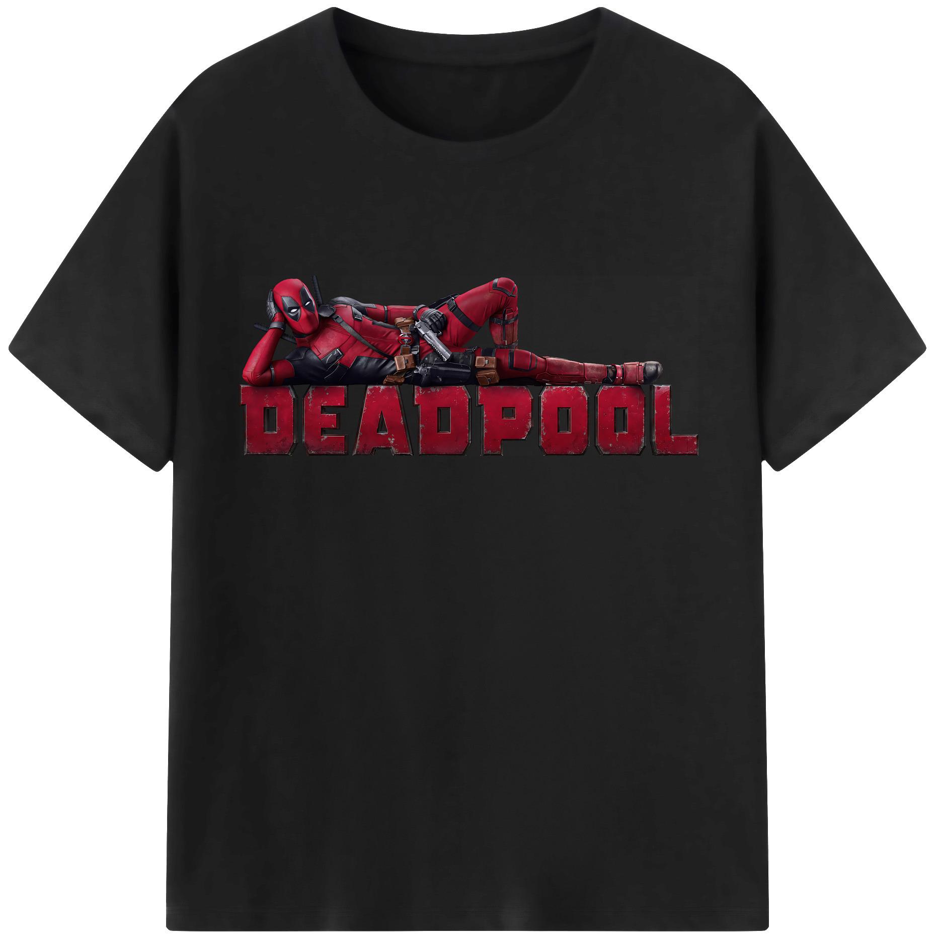 （画像用） Deadpool デッドプール 綿100％半袖Tシャツ（フロントプリント）