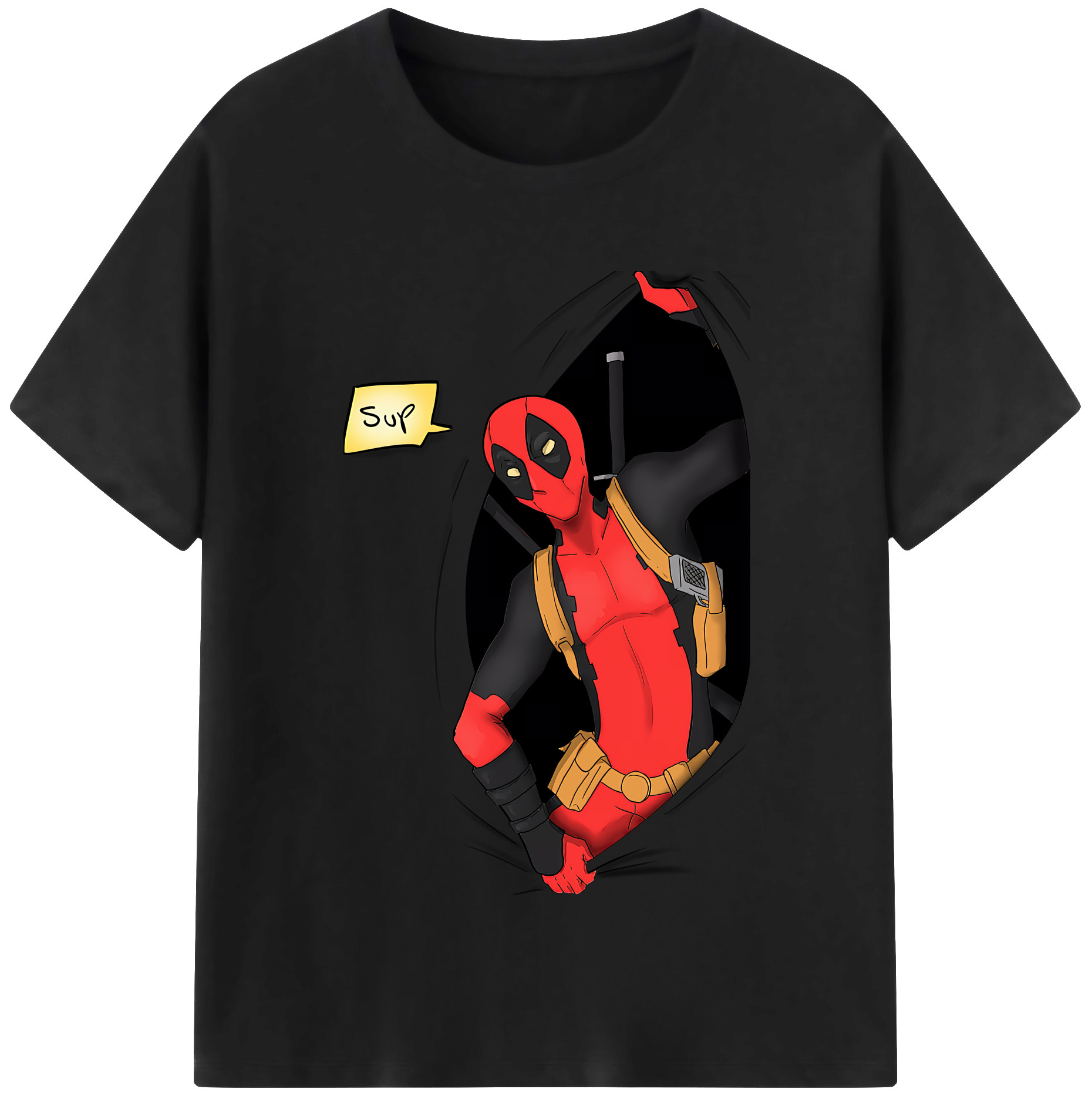 （画像用） Deadpool デッドプール 綿100％半袖Tシャツ（フロントプリント）