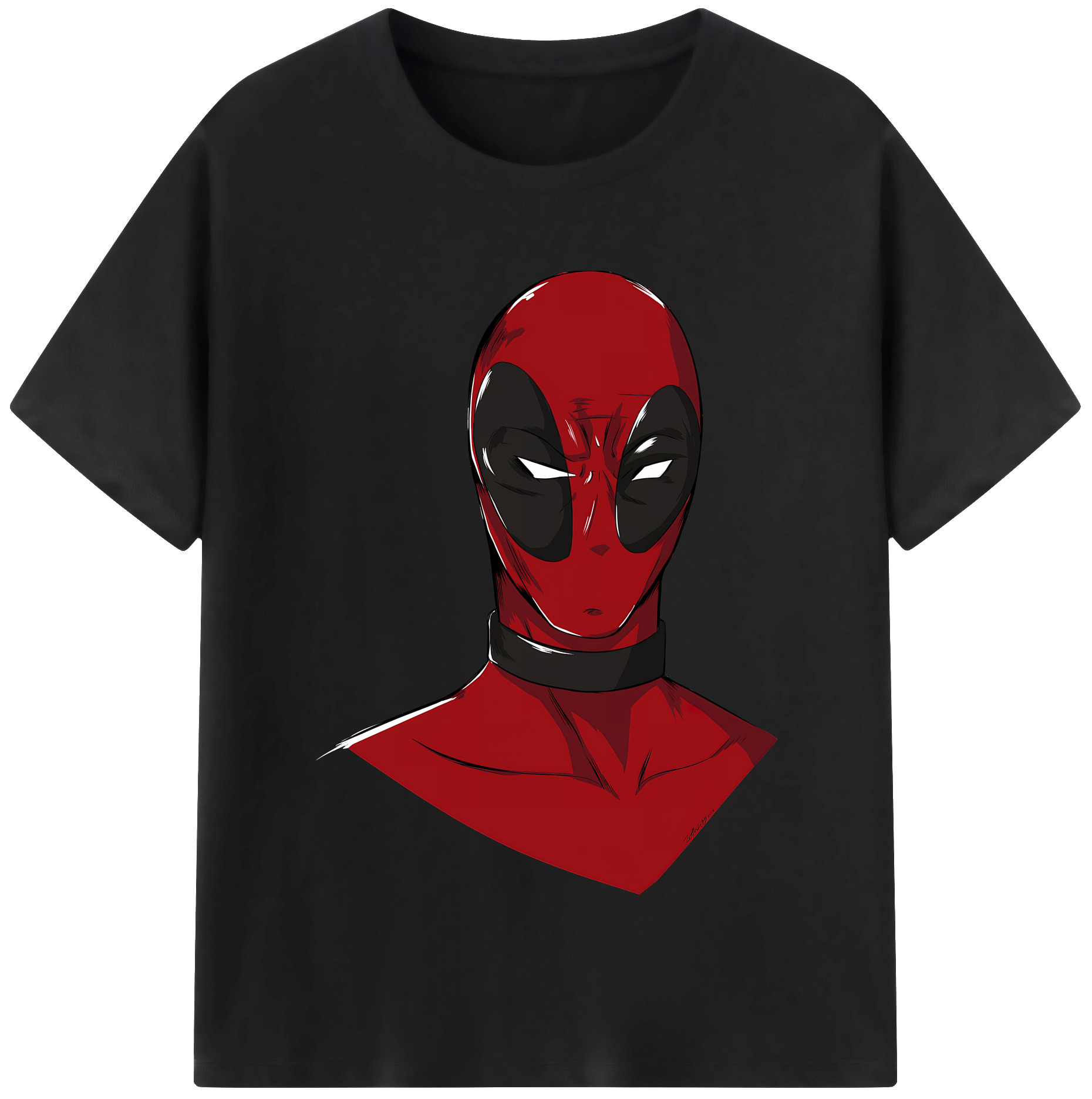 （画像用） Deadpool デッドプール 綿100％半袖Tシャツ（フロントプリント）