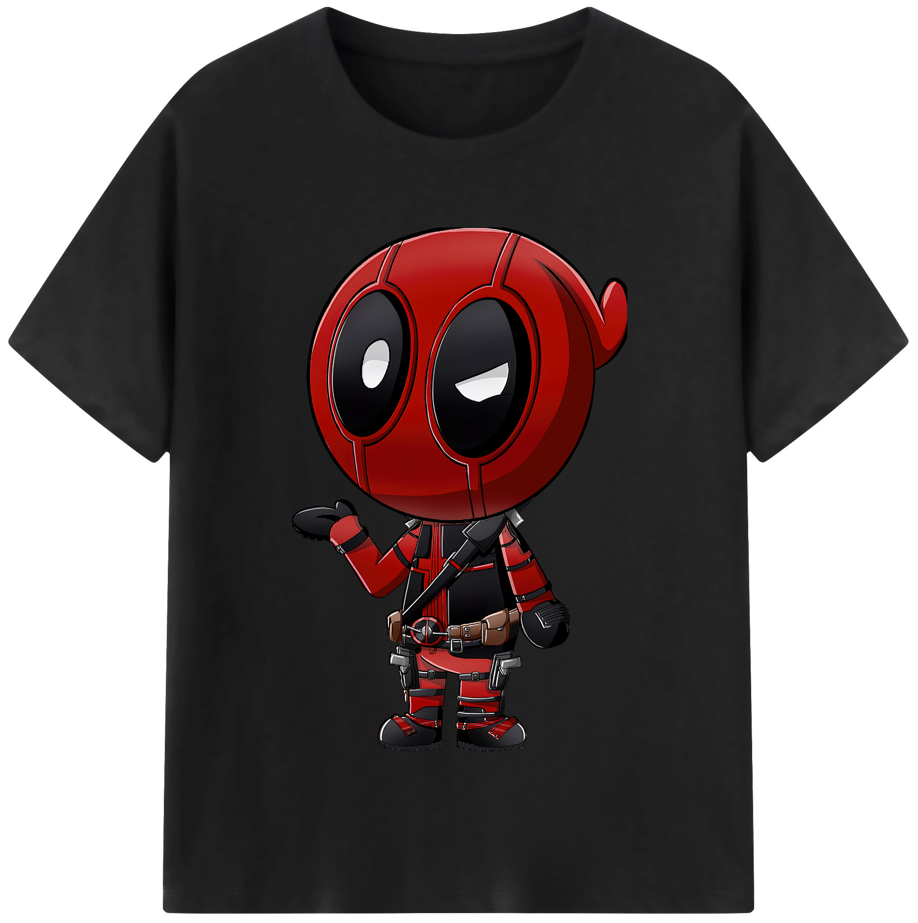 （画像用） Deadpool デッドプール 綿100％半袖Tシャツ（フロントプリント）