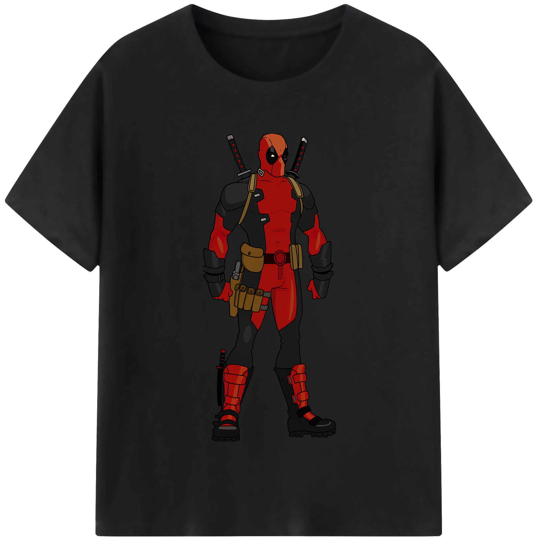 （画像用） Deadpool デッドプール 綿100％半袖Tシャツ（フロントプリント）