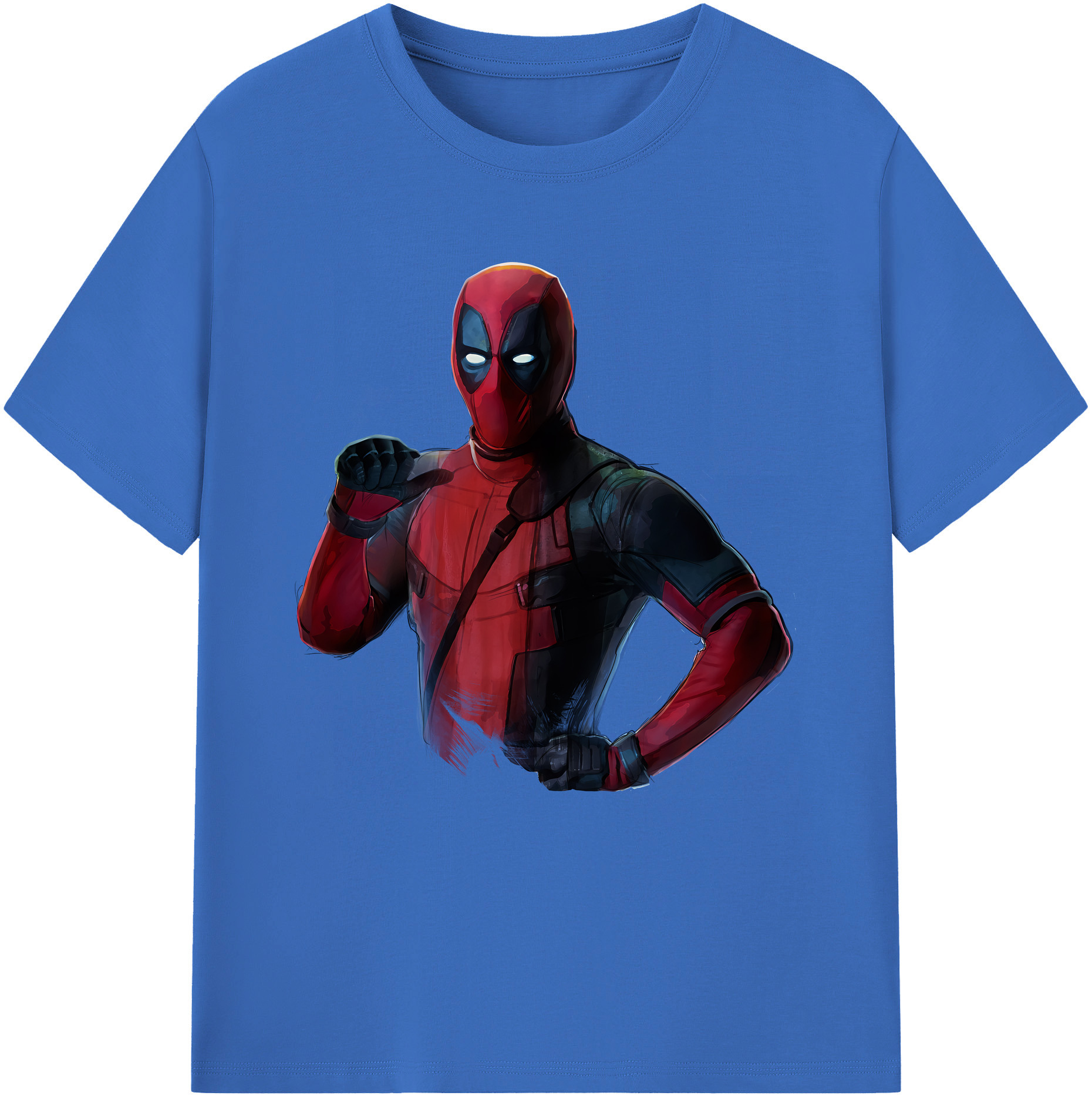 （画像用） Deadpool デッドプール 綿100％半袖Tシャツ（フロントプリント）