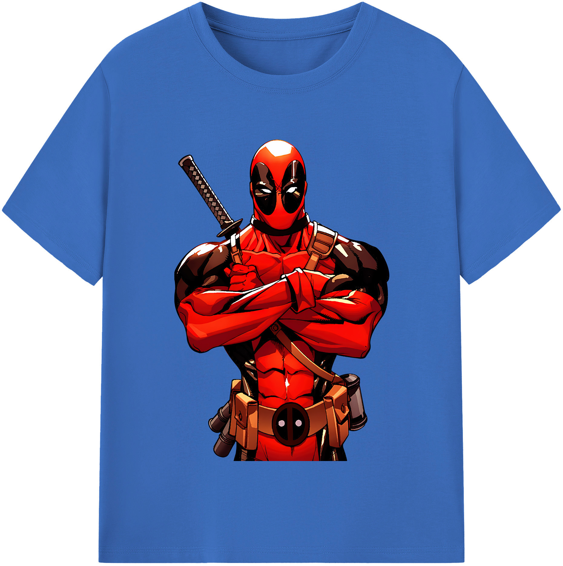 （画像用） Deadpool デッドプール 綿100％半袖Tシャツ（フロントプリント）