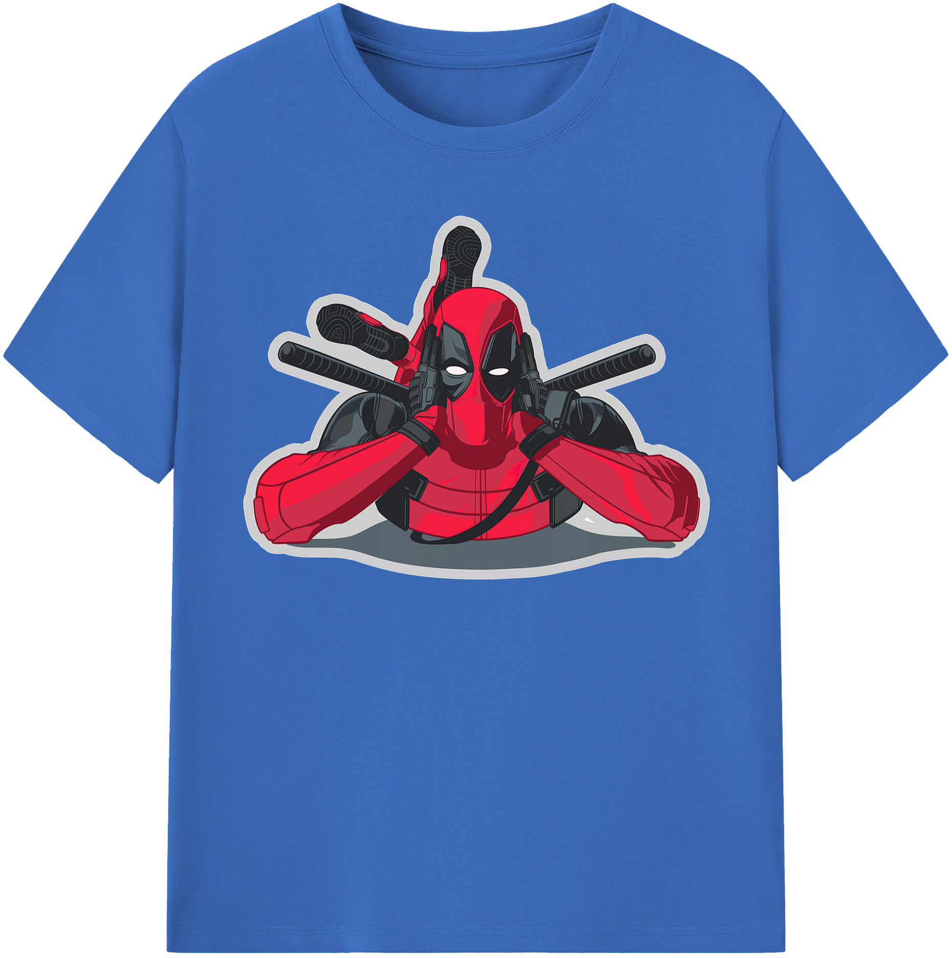 （画像用） Deadpool デッドプール 綿100％半袖Tシャツ（フロントプリント）