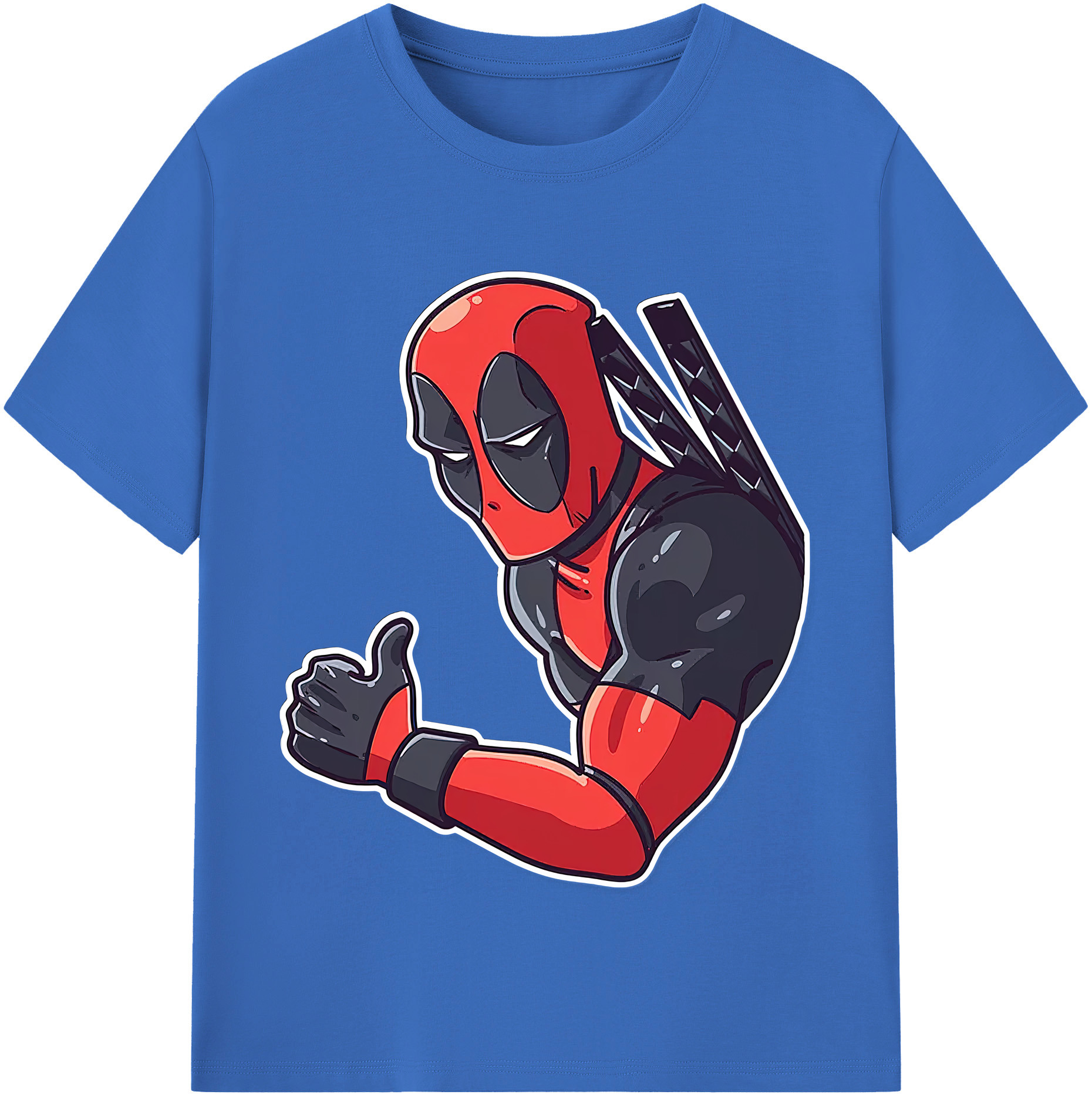 （画像用） Deadpool デッドプール 綿100％半袖Tシャツ（フロントプリント）