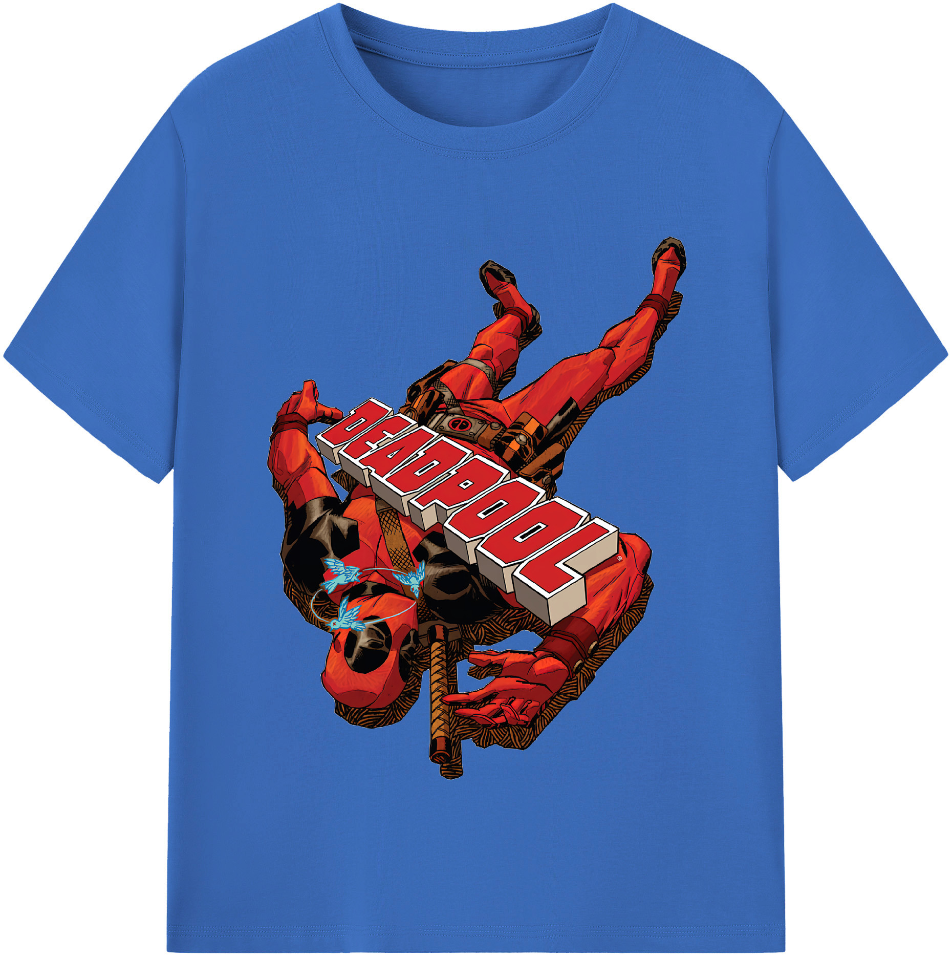（画像用） Deadpool デッドプール 綿100％半袖Tシャツ（フロントプリント）