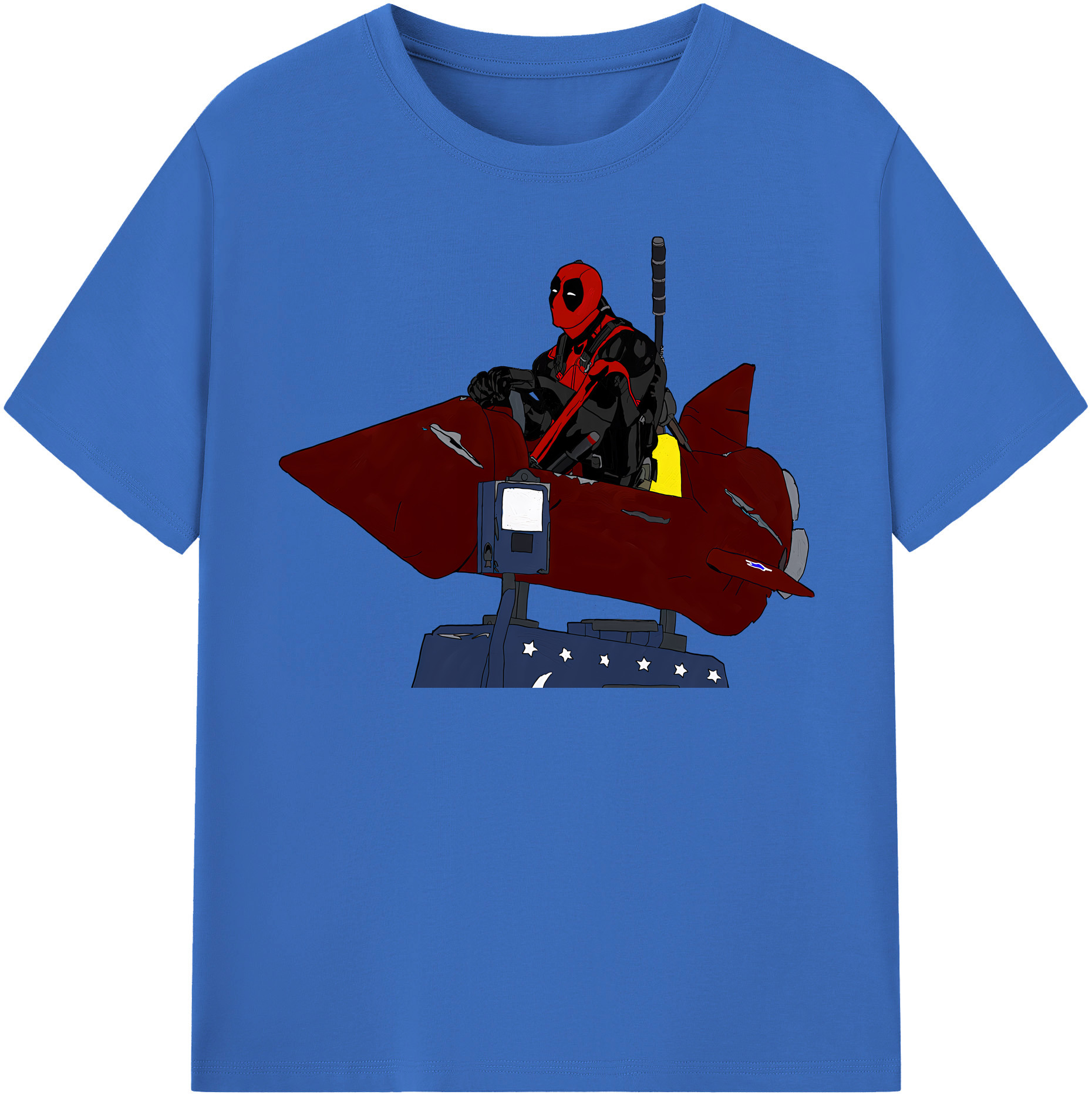 （画像用） Deadpool デッドプール 綿100％半袖Tシャツ（フロントプリント）