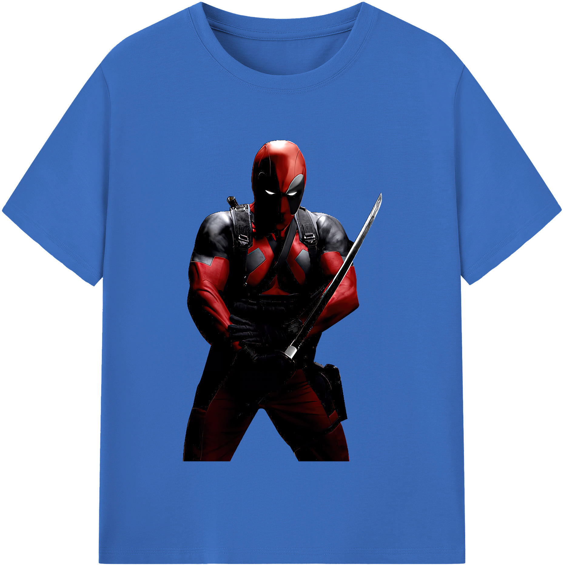 （画像用） Deadpool デッドプール 綿100％半袖Tシャツ（フロントプリント）