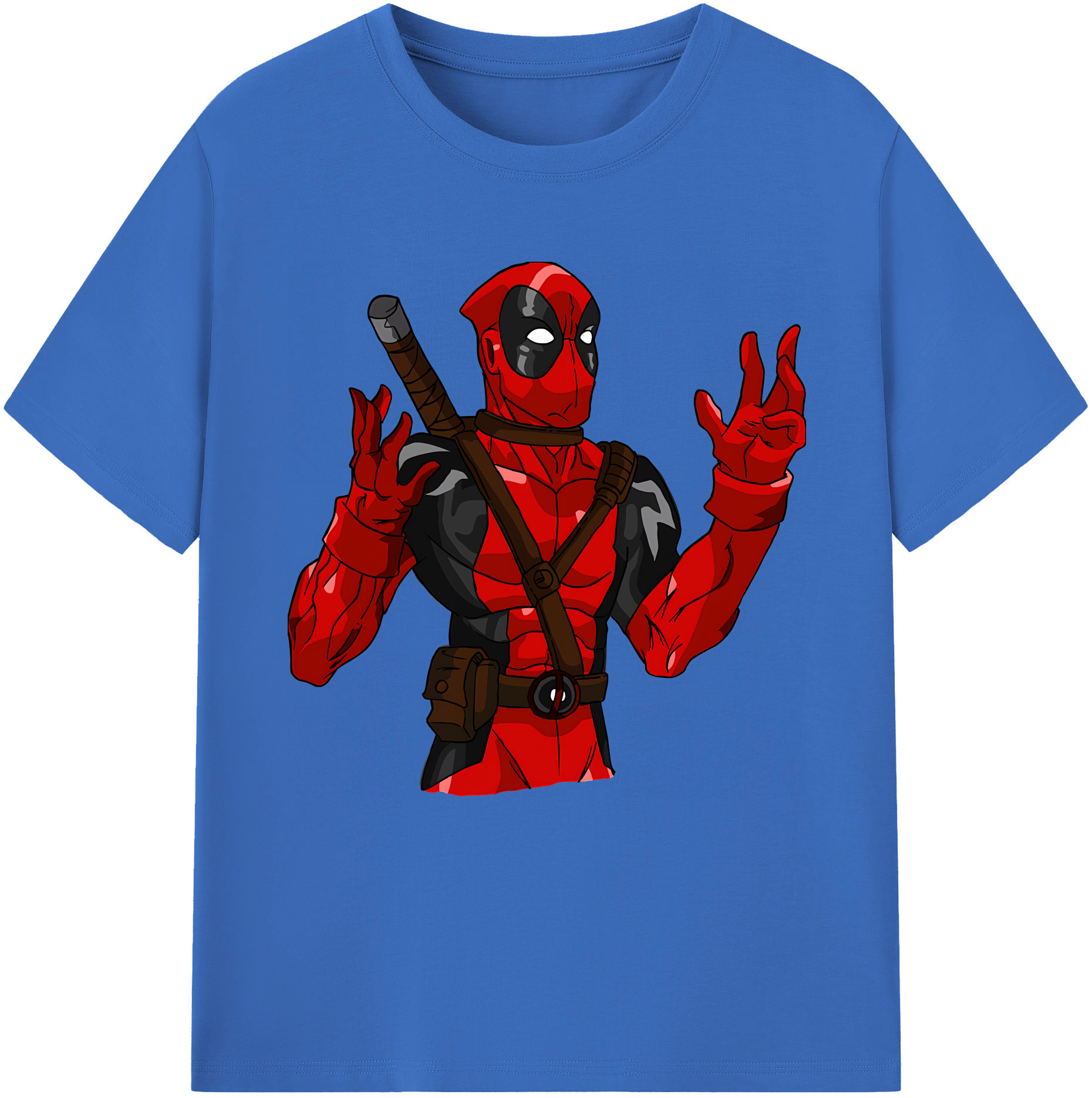 （画像用） Deadpool デッドプール 綿100％半袖Tシャツ（フロントプリント）