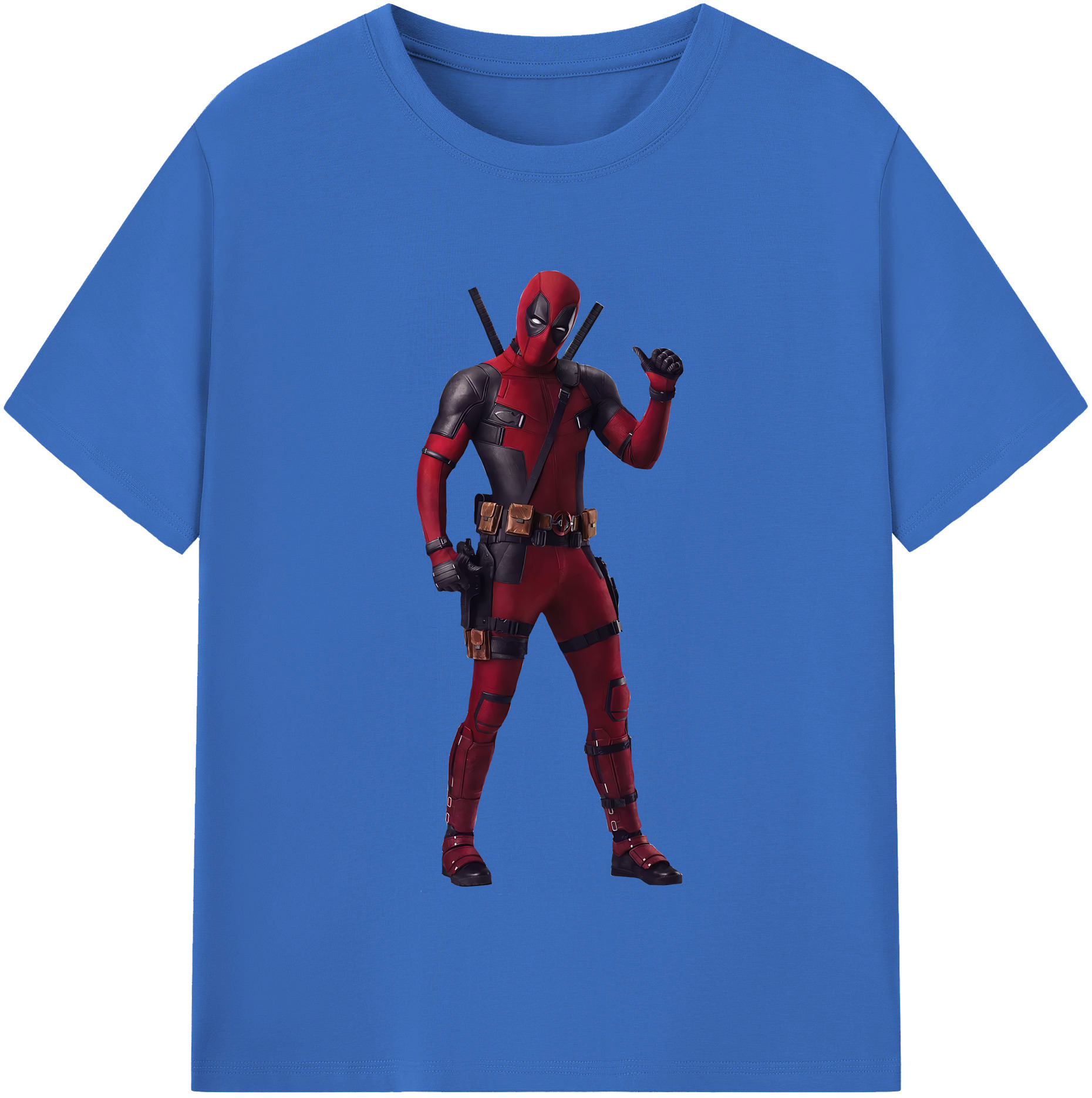 （画像用） Deadpool デッドプール 綿100％半袖Tシャツ（フロントプリント）