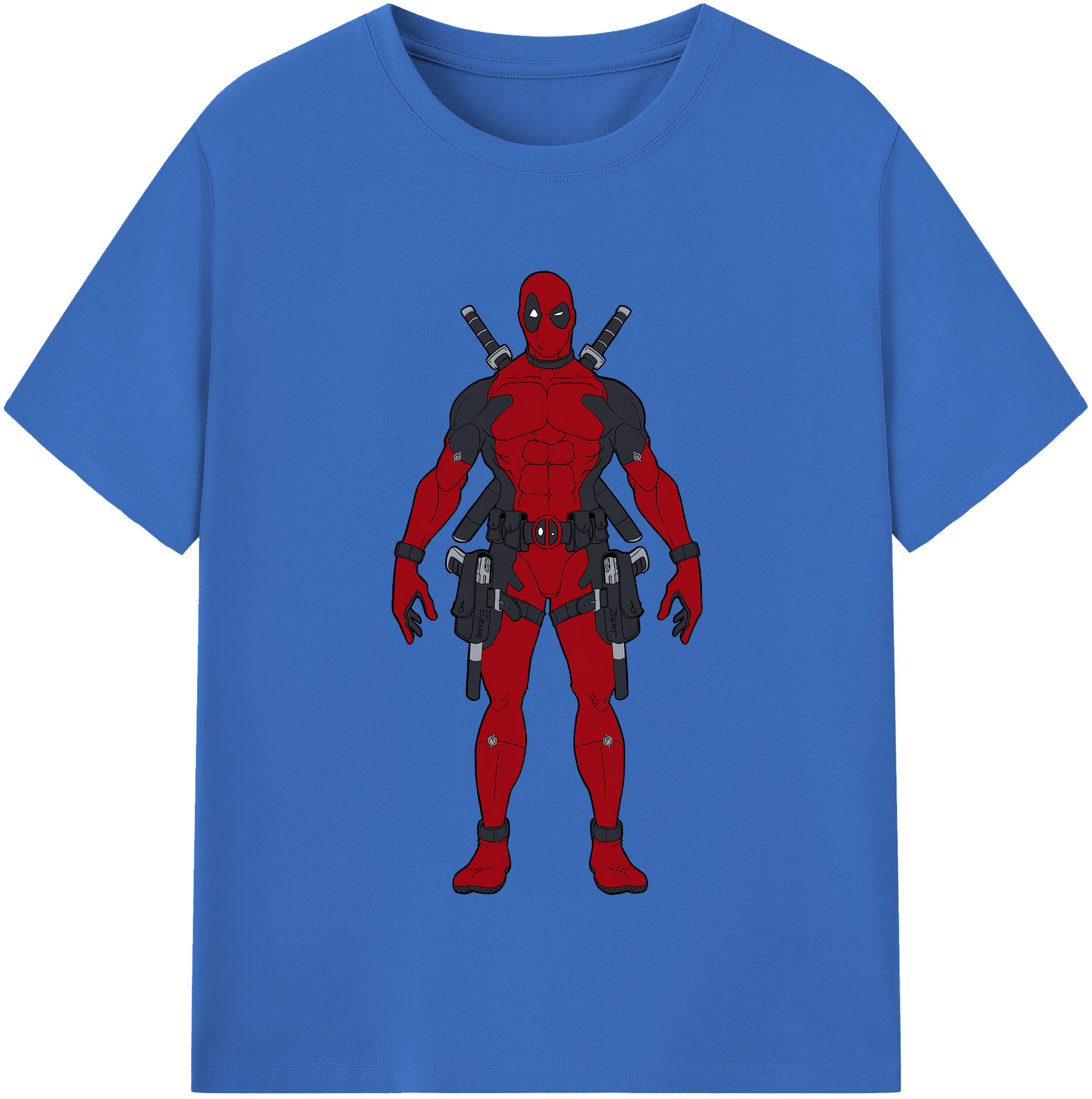 （画像用） Deadpool デッドプール 綿100％半袖Tシャツ（フロントプリント）