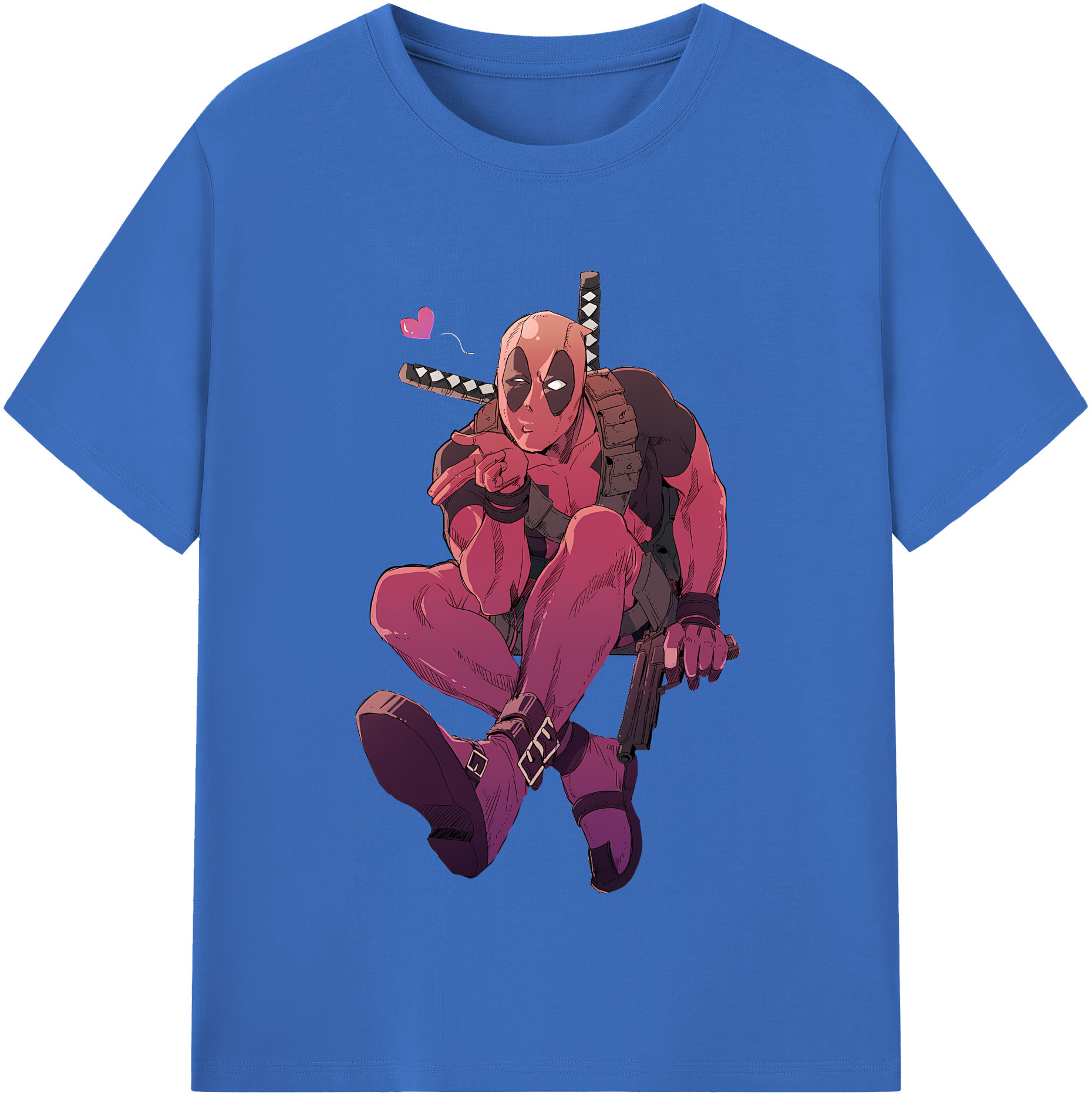（画像用） Deadpool デッドプール 綿100％半袖Tシャツ（フロントプリント）