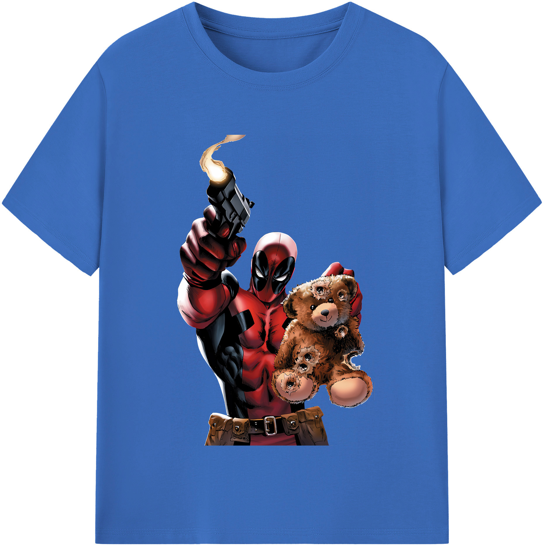 （画像用） Deadpool デッドプール 綿100％半袖Tシャツ（フロントプリント）