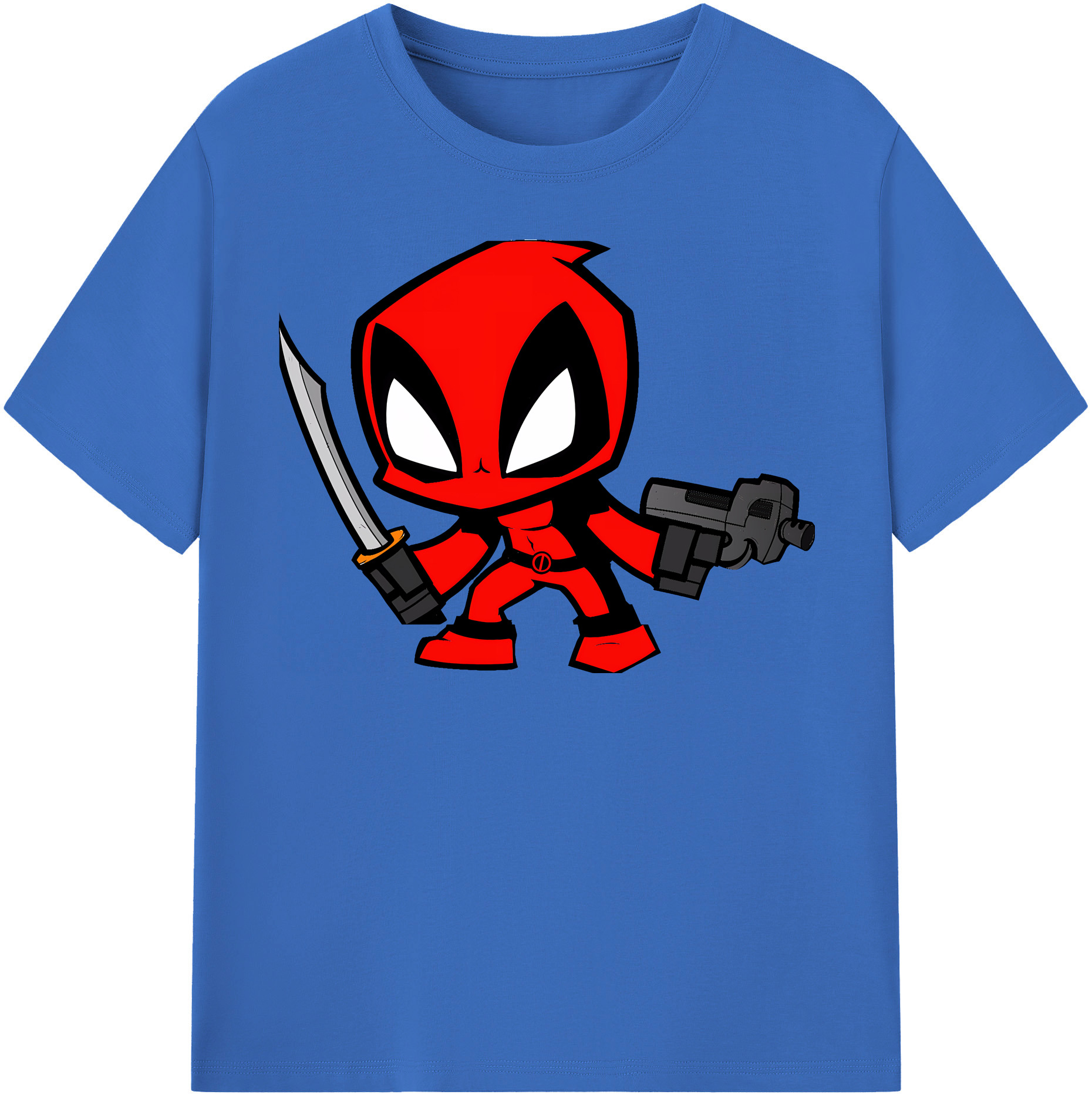 （画像用） Deadpool デッドプール 綿100％半袖Tシャツ（フロントプリント）