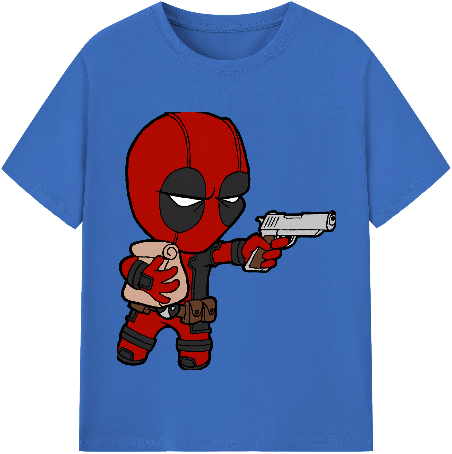 （画像用） Deadpool デッドプール 綿100％半袖Tシャツ（フロントプリント）