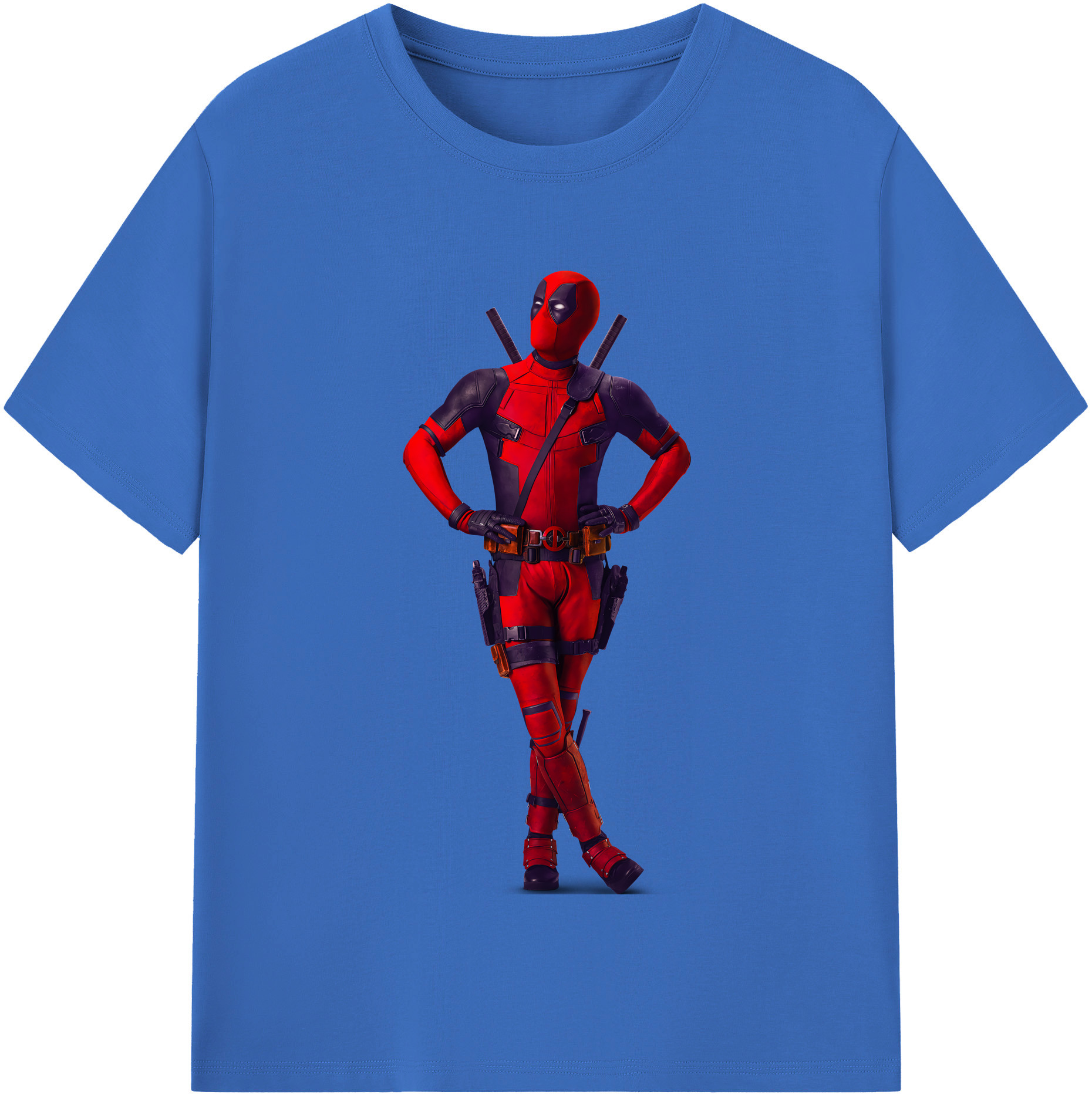 （画像用） Deadpool デッドプール 綿100％半袖Tシャツ（フロントプリント）