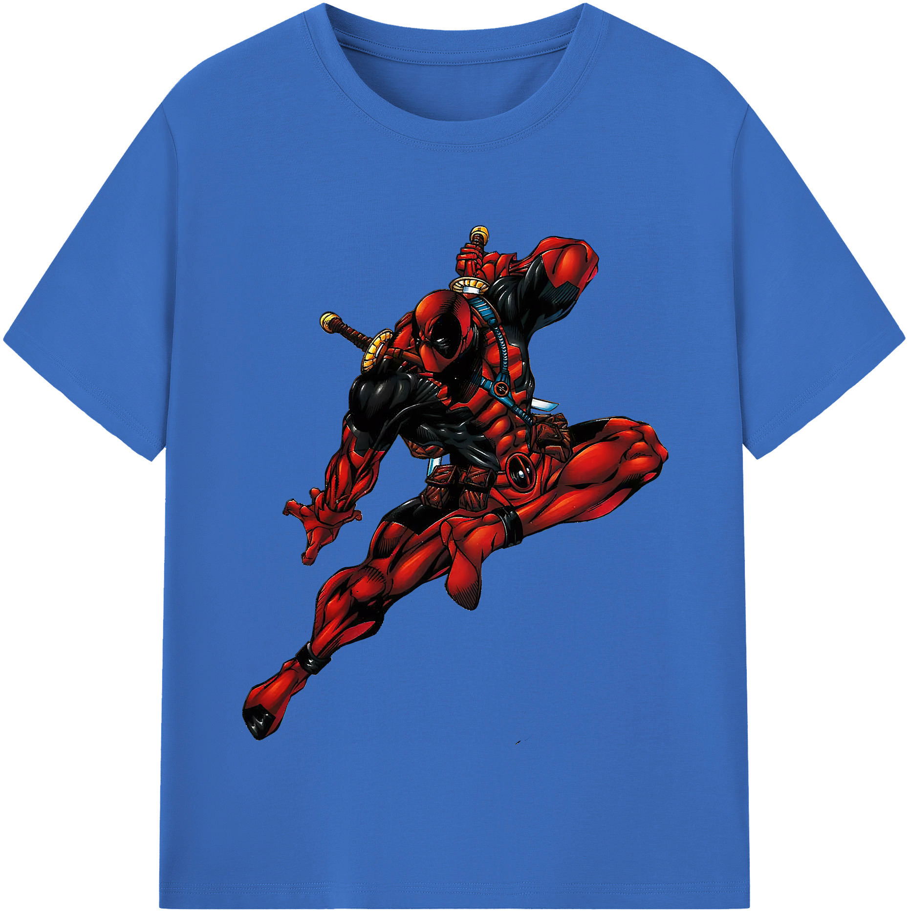 （画像用） Deadpool デッドプール 綿100％半袖Tシャツ（フロントプリント）