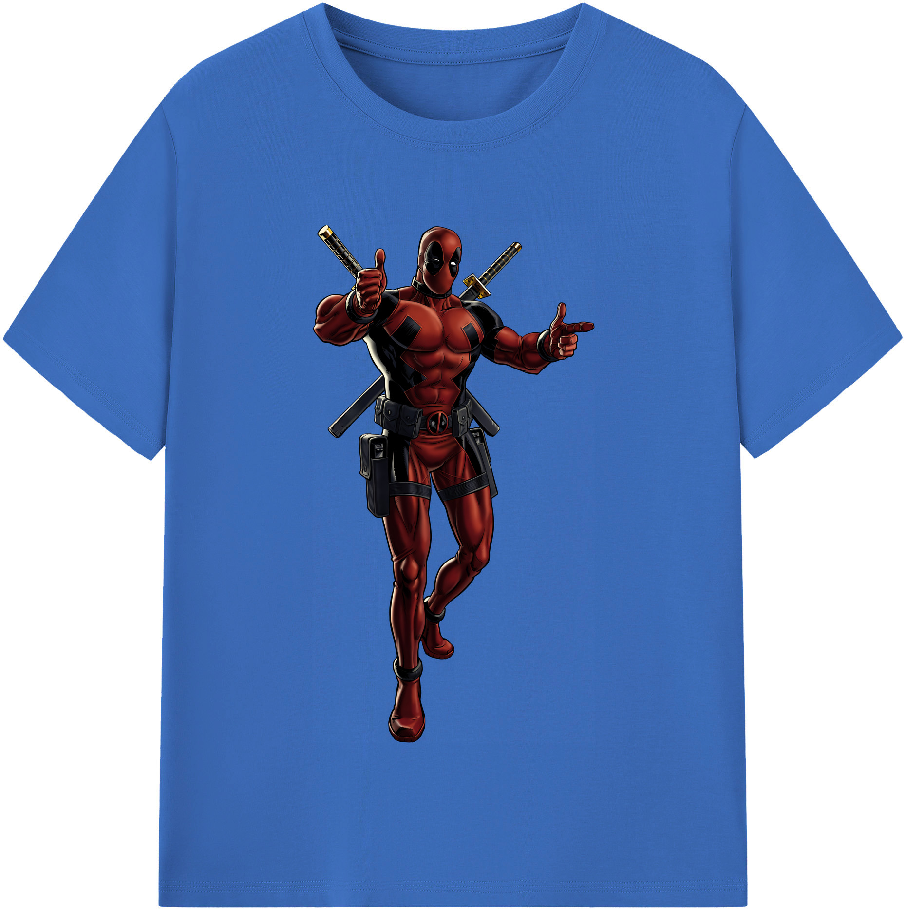 （画像用） Deadpool デッドプール 綿100％半袖Tシャツ（フロントプリント）