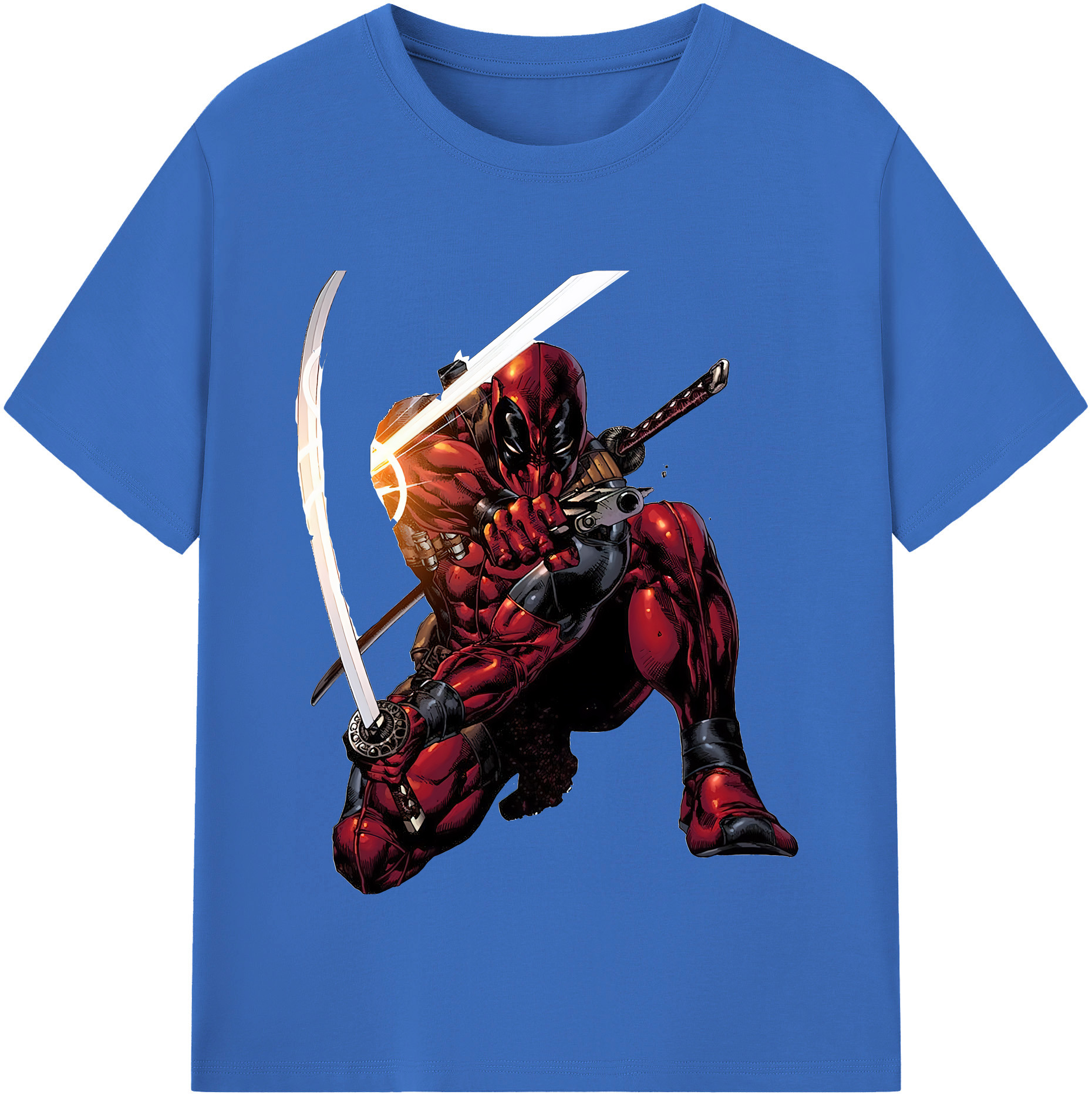（画像用） Deadpool デッドプール 綿100％半袖Tシャツ（フロントプリント）