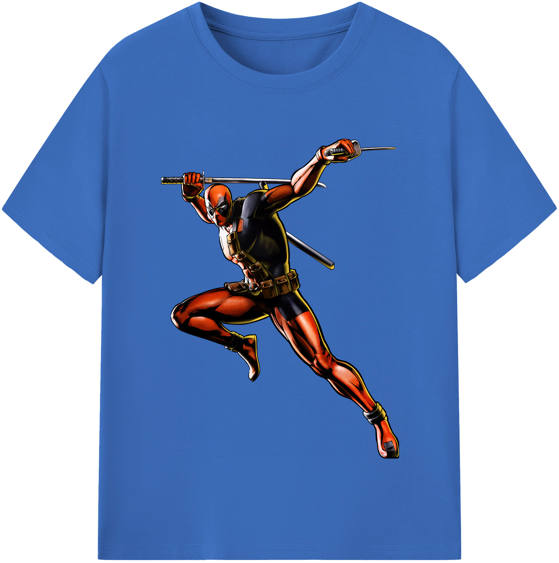 （画像用） Deadpool デッドプール 綿100％半袖Tシャツ（フロントプリント）