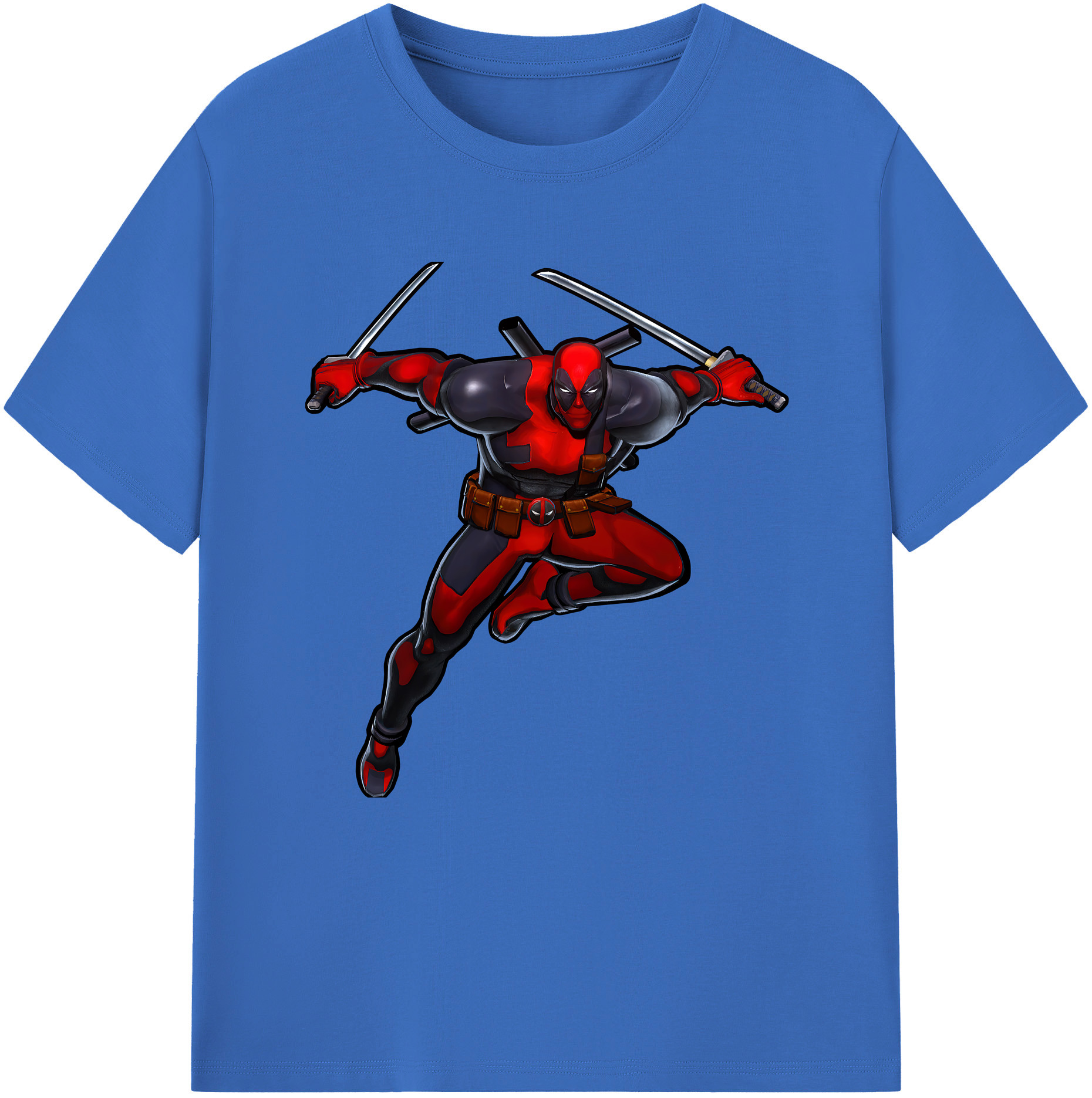 （画像用） Deadpool デッドプール 綿100％半袖Tシャツ（フロントプリント）