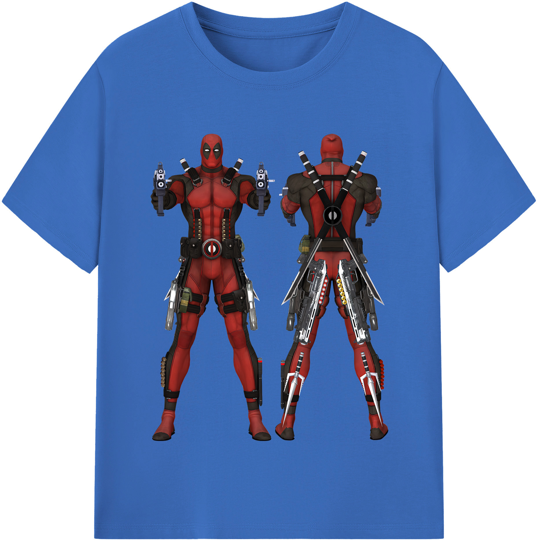 （画像用） Deadpool デッドプール 綿100％半袖Tシャツ（フロントプリント）
