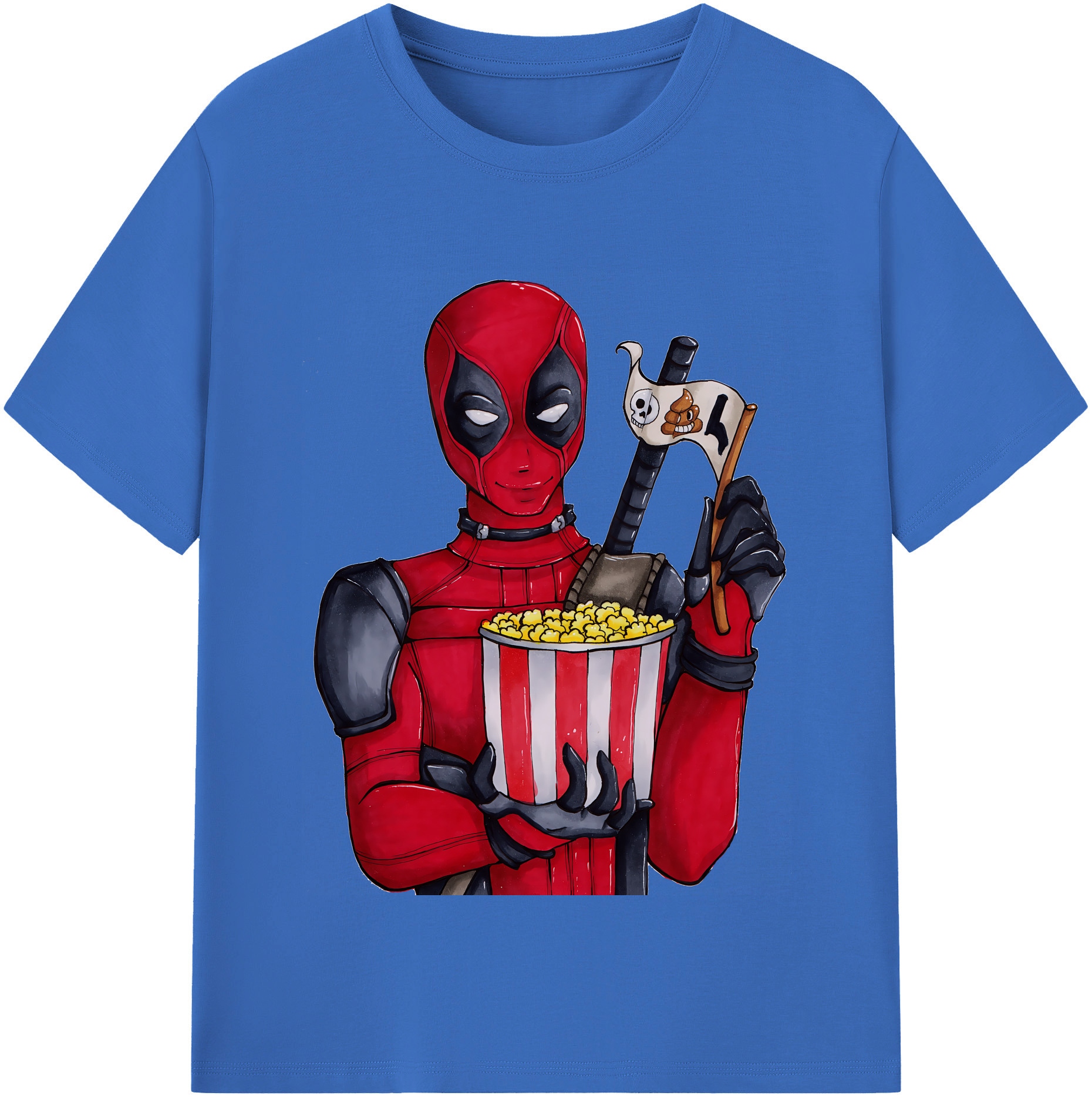 （画像用） Deadpool デッドプール 綿100％半袖Tシャツ（フロントプリント）