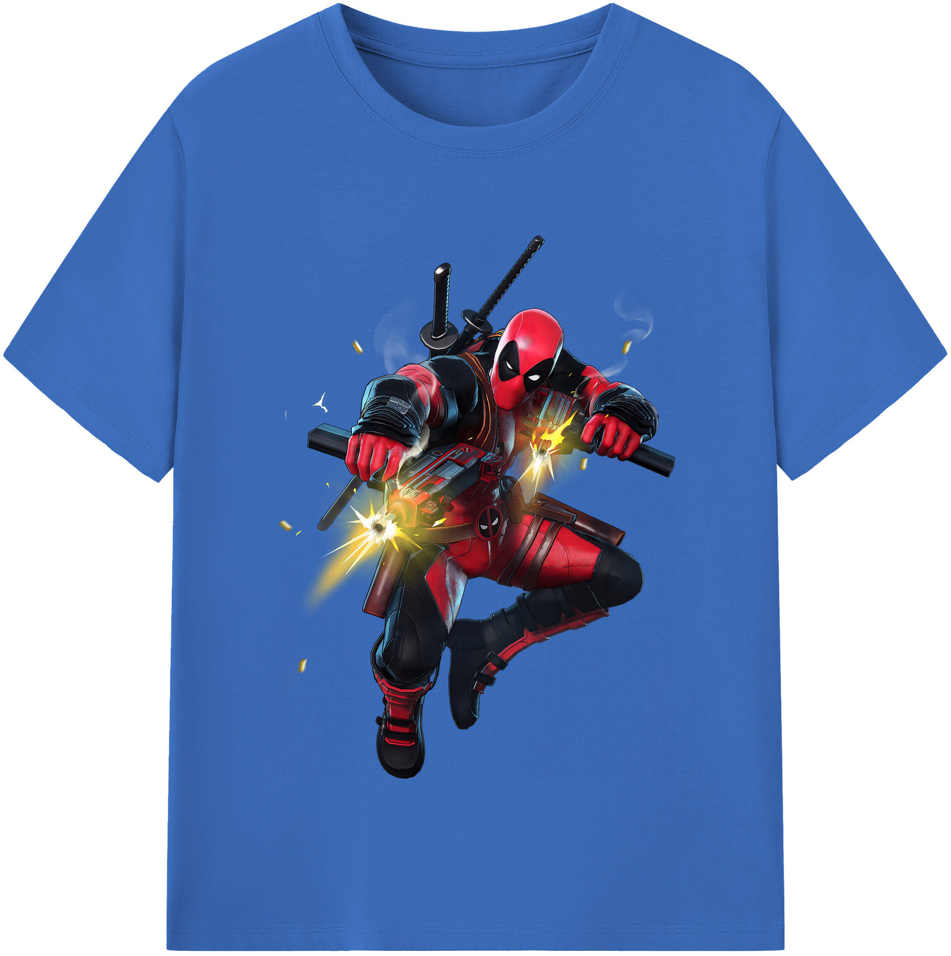 （画像用） Deadpool デッドプール 綿100％半袖Tシャツ（フロントプリント）