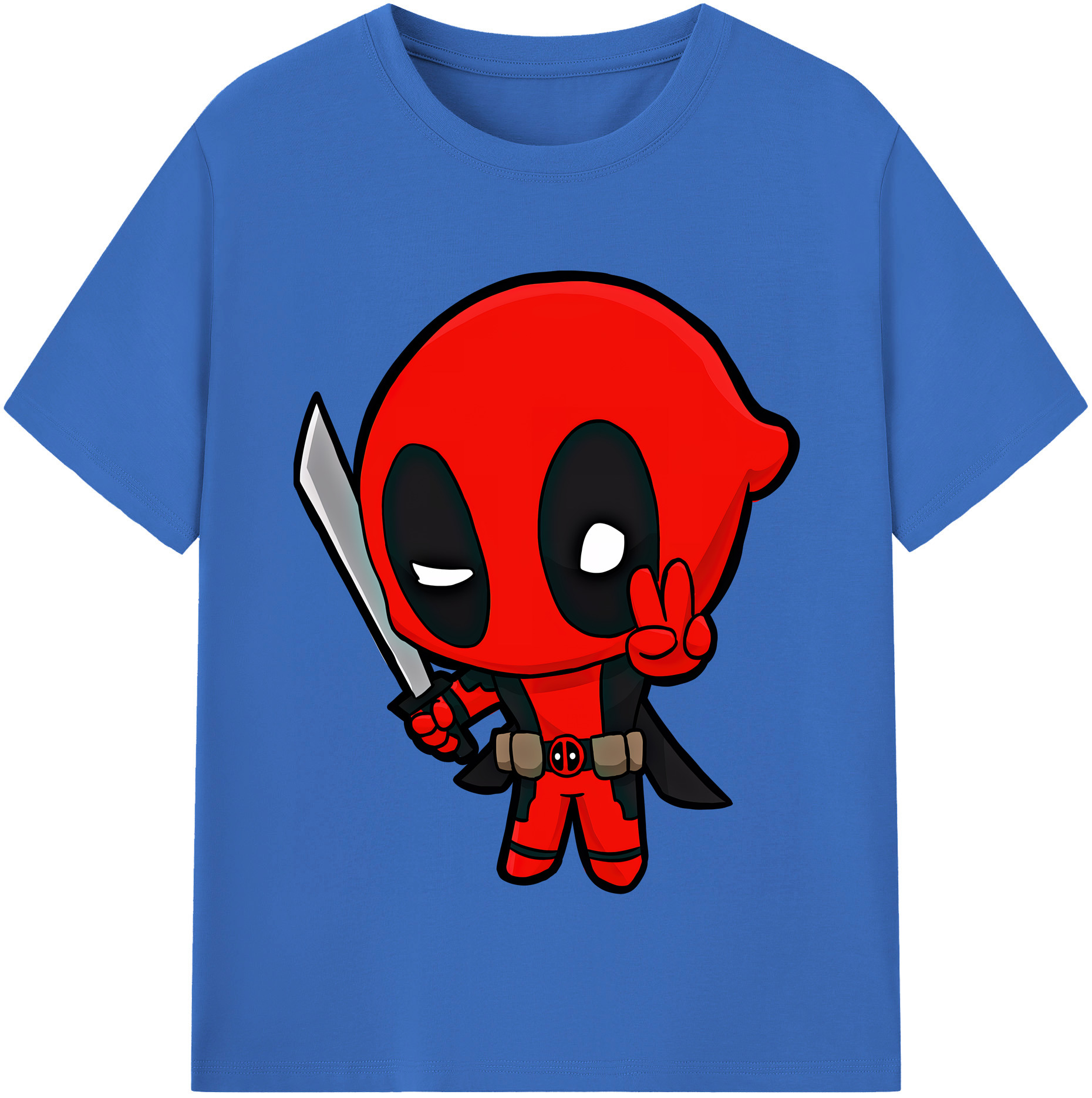 （画像用） Deadpool デッドプール 綿100％半袖Tシャツ（フロントプリント）
