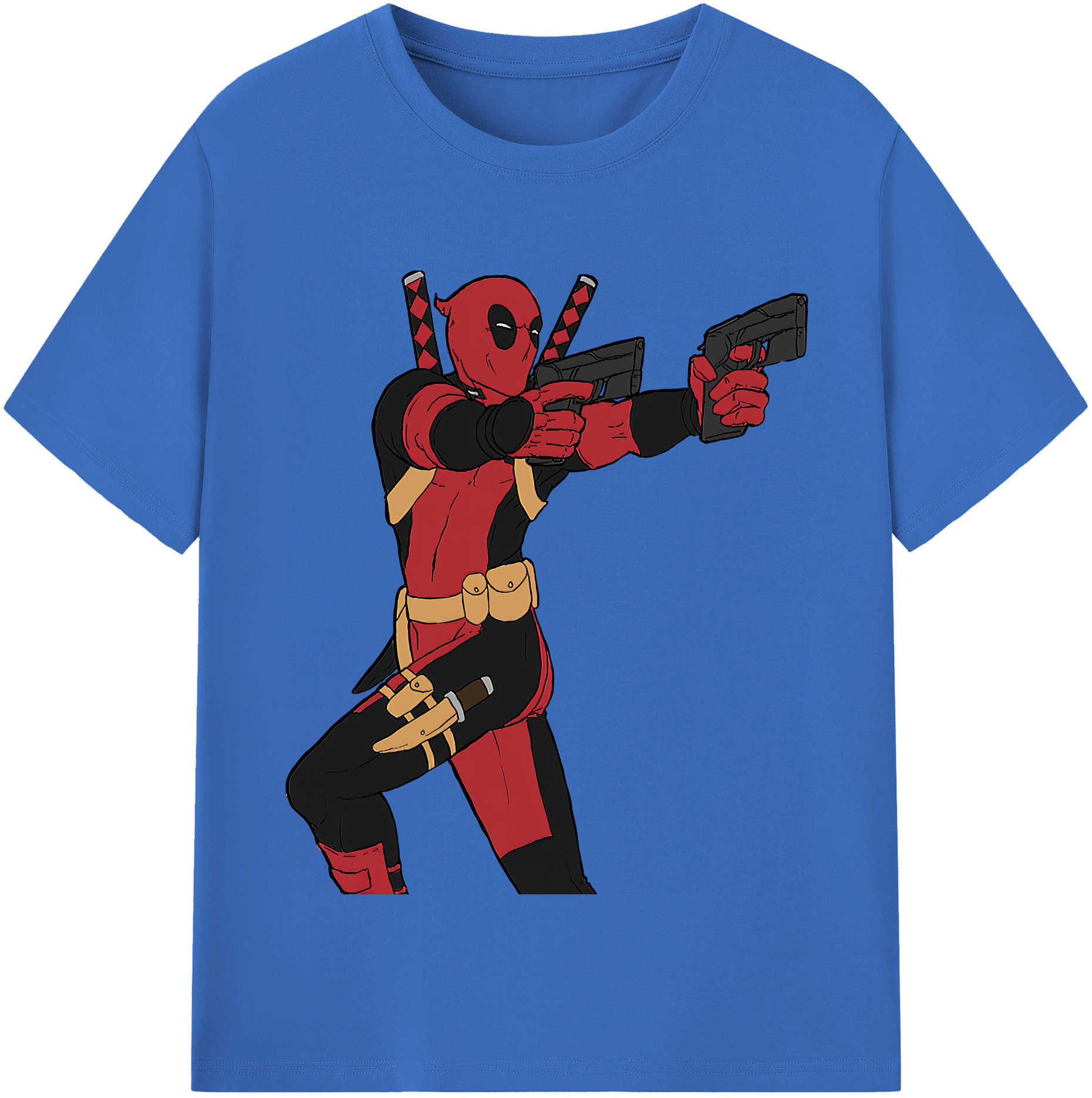 （画像用） Deadpool デッドプール 綿100％半袖Tシャツ（フロントプリント）