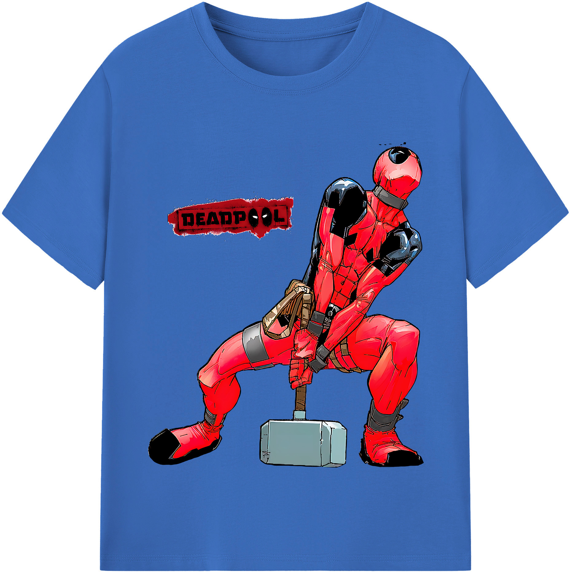 （画像用） Deadpool デッドプール 綿100％半袖Tシャツ（フロントプリント）