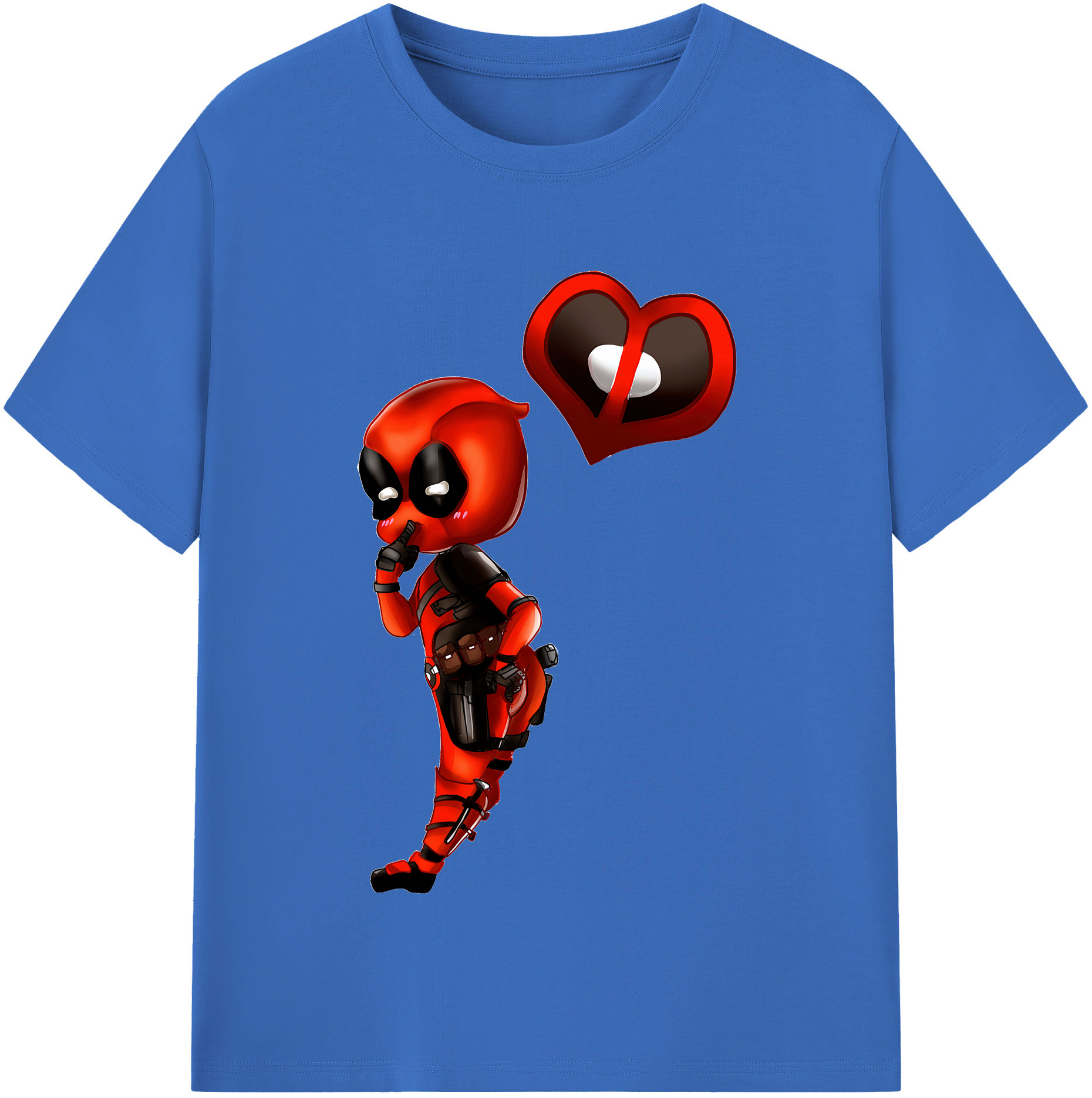 （画像用） Deadpool デッドプール 綿100％半袖Tシャツ（フロントプリント）