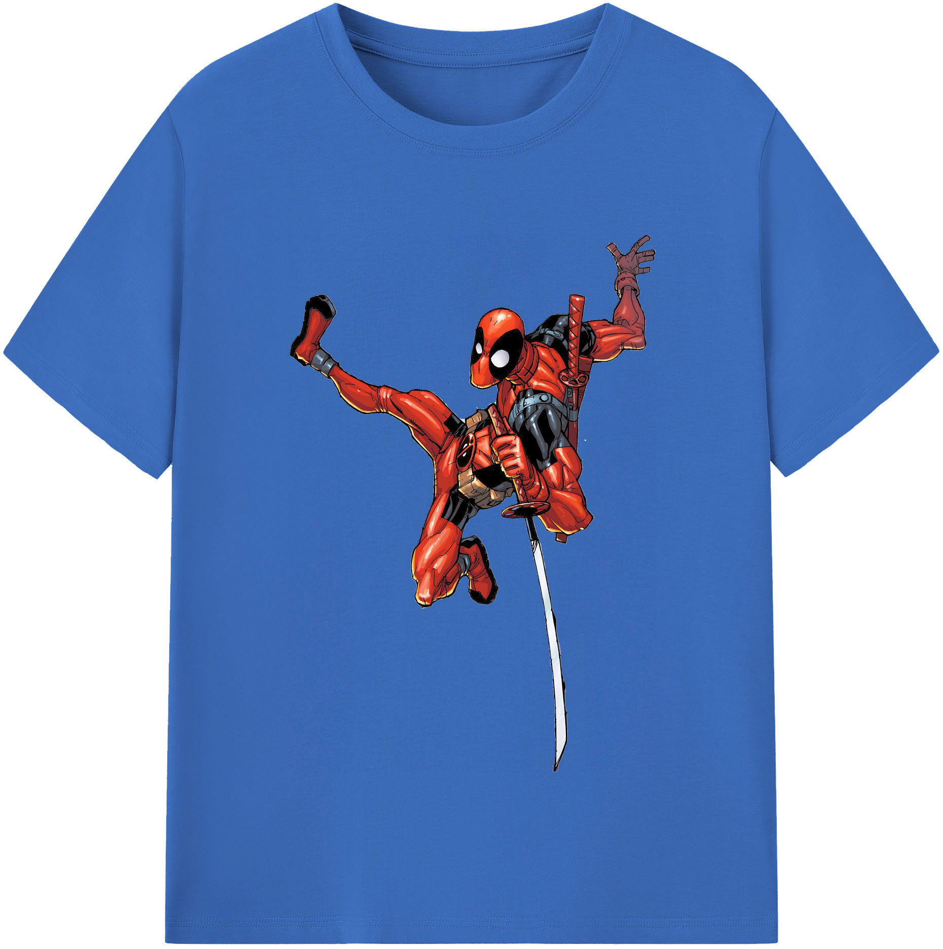 （画像用） Deadpool デッドプール 綿100％半袖Tシャツ（フロントプリント）