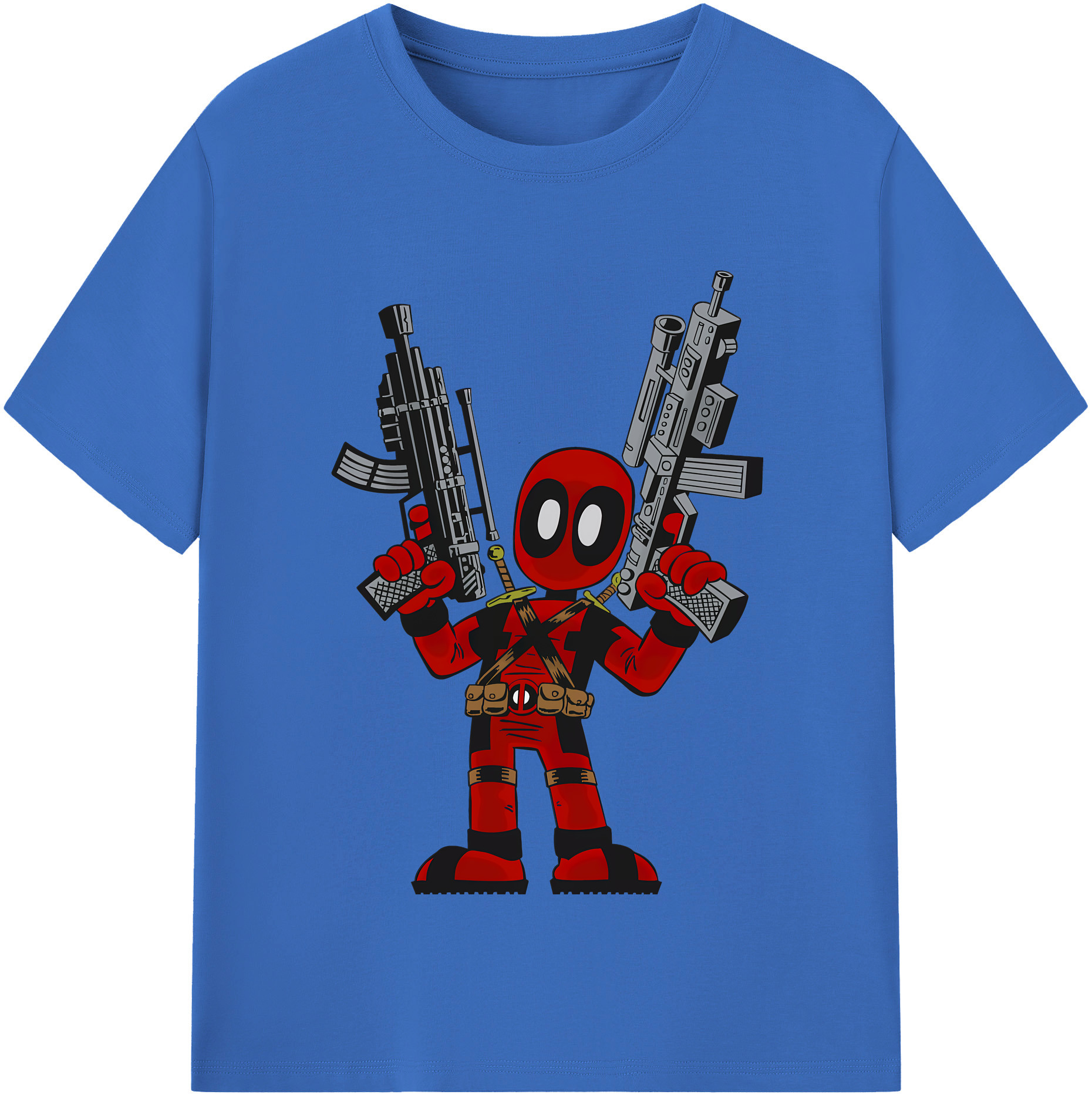 （画像用） Deadpool デッドプール 綿100％半袖Tシャツ（フロントプリント）