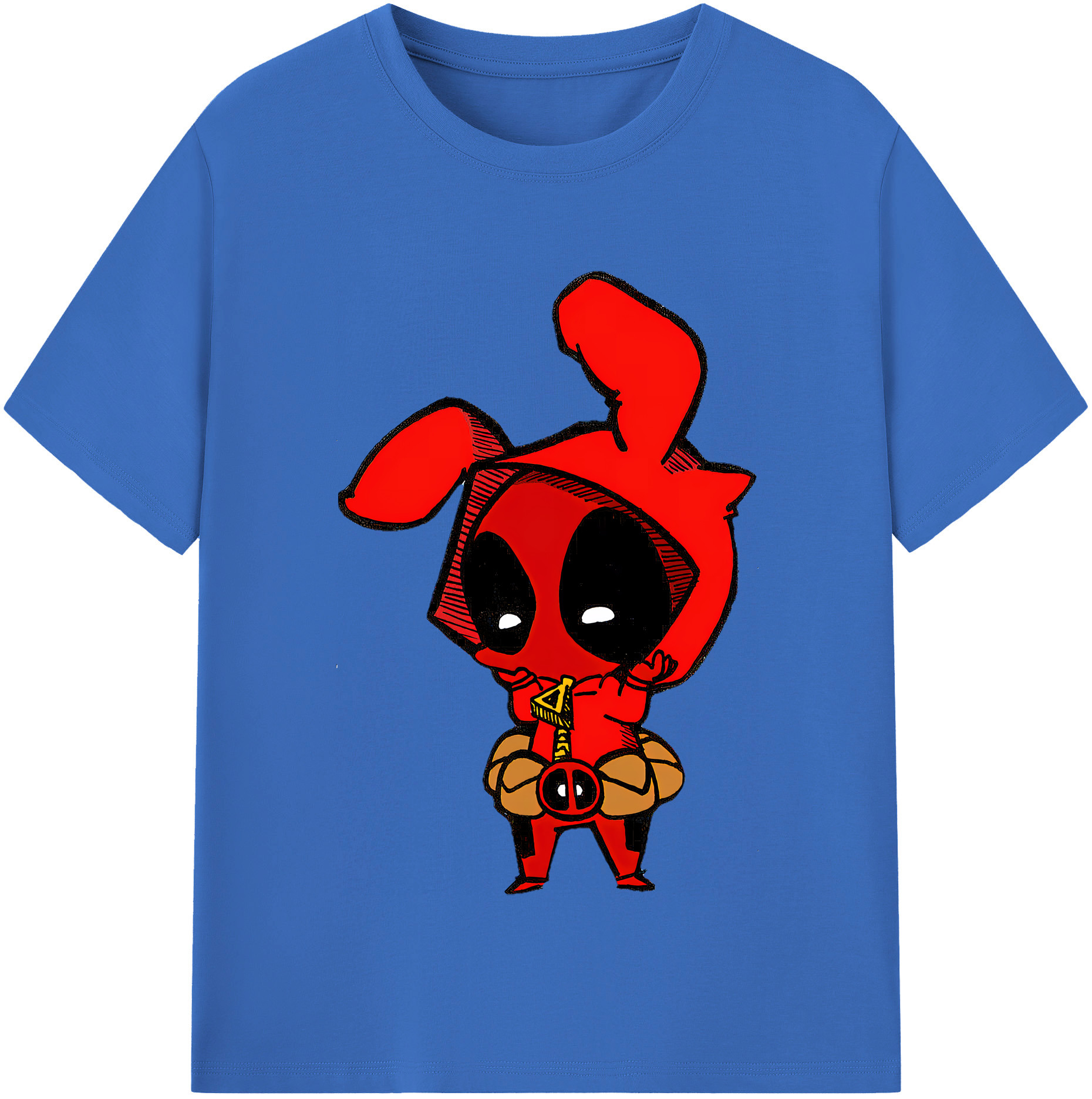 （画像用） Deadpool デッドプール 綿100％半袖Tシャツ（フロントプリント）