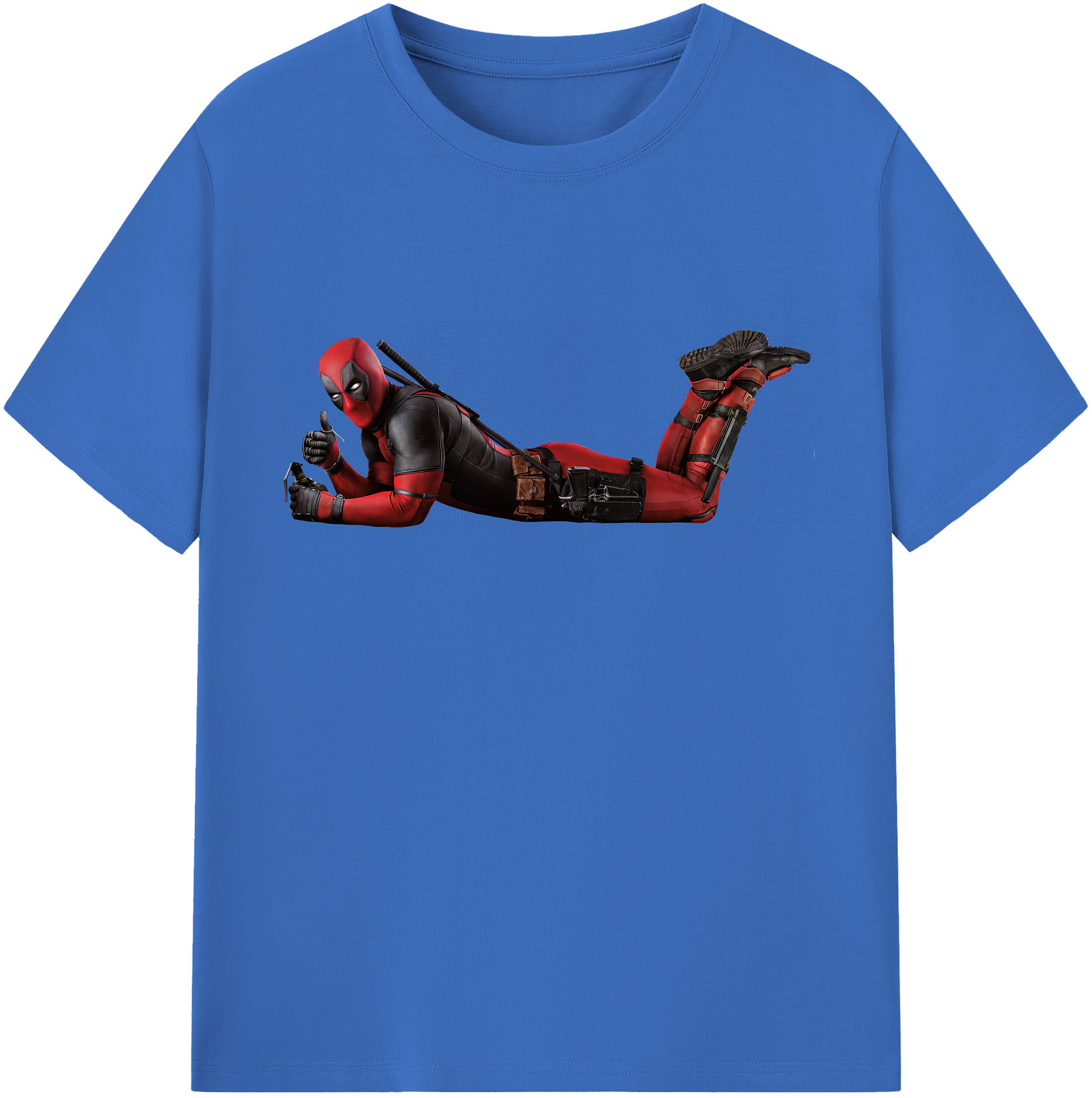 （画像用） Deadpool デッドプール 綿100％半袖Tシャツ（フロントプリント）