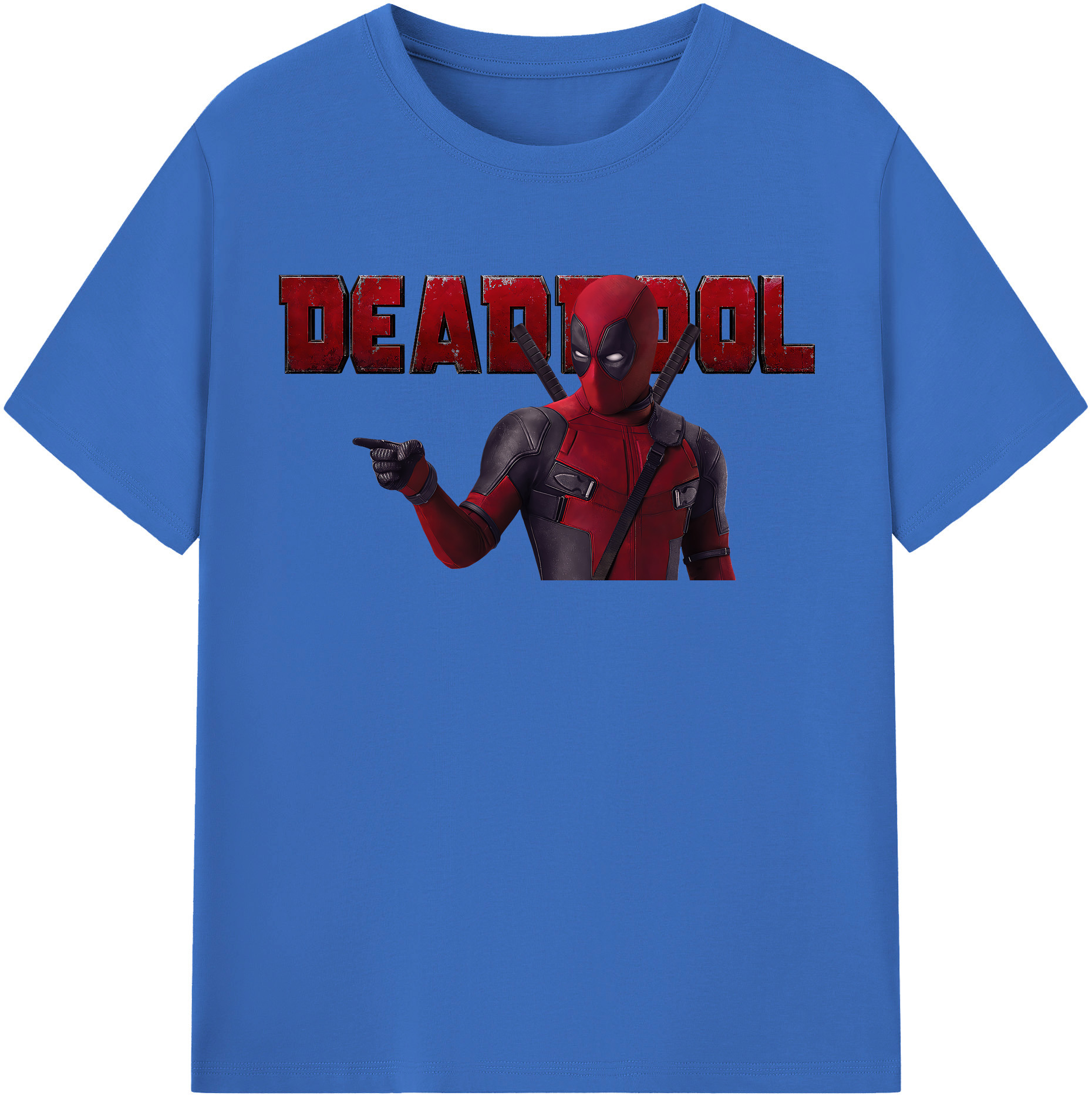 （画像用） Deadpool デッドプール 綿100％半袖Tシャツ（フロントプリント）