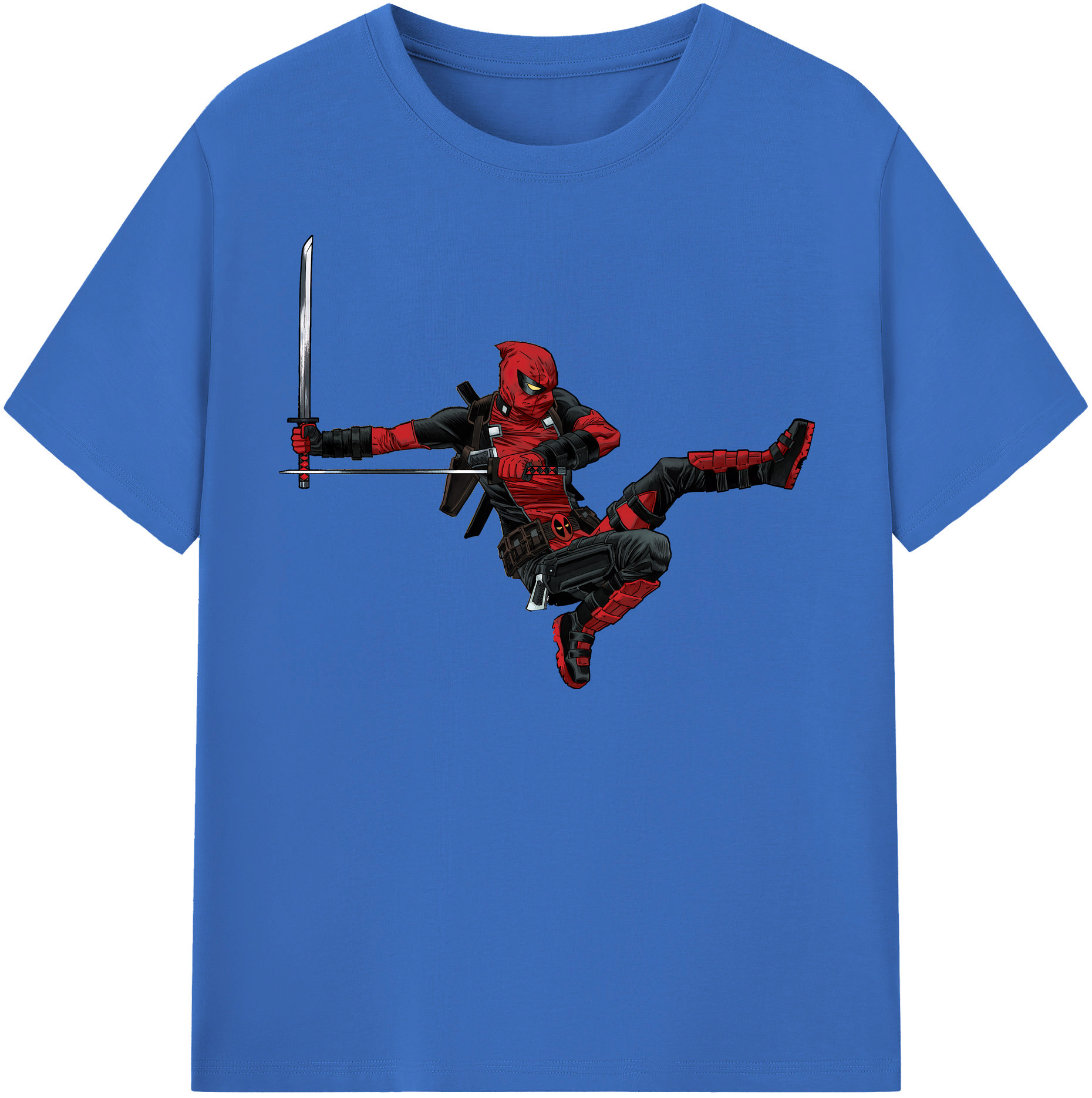（画像用） Deadpool デッドプール 綿100％半袖Tシャツ（フロントプリント）