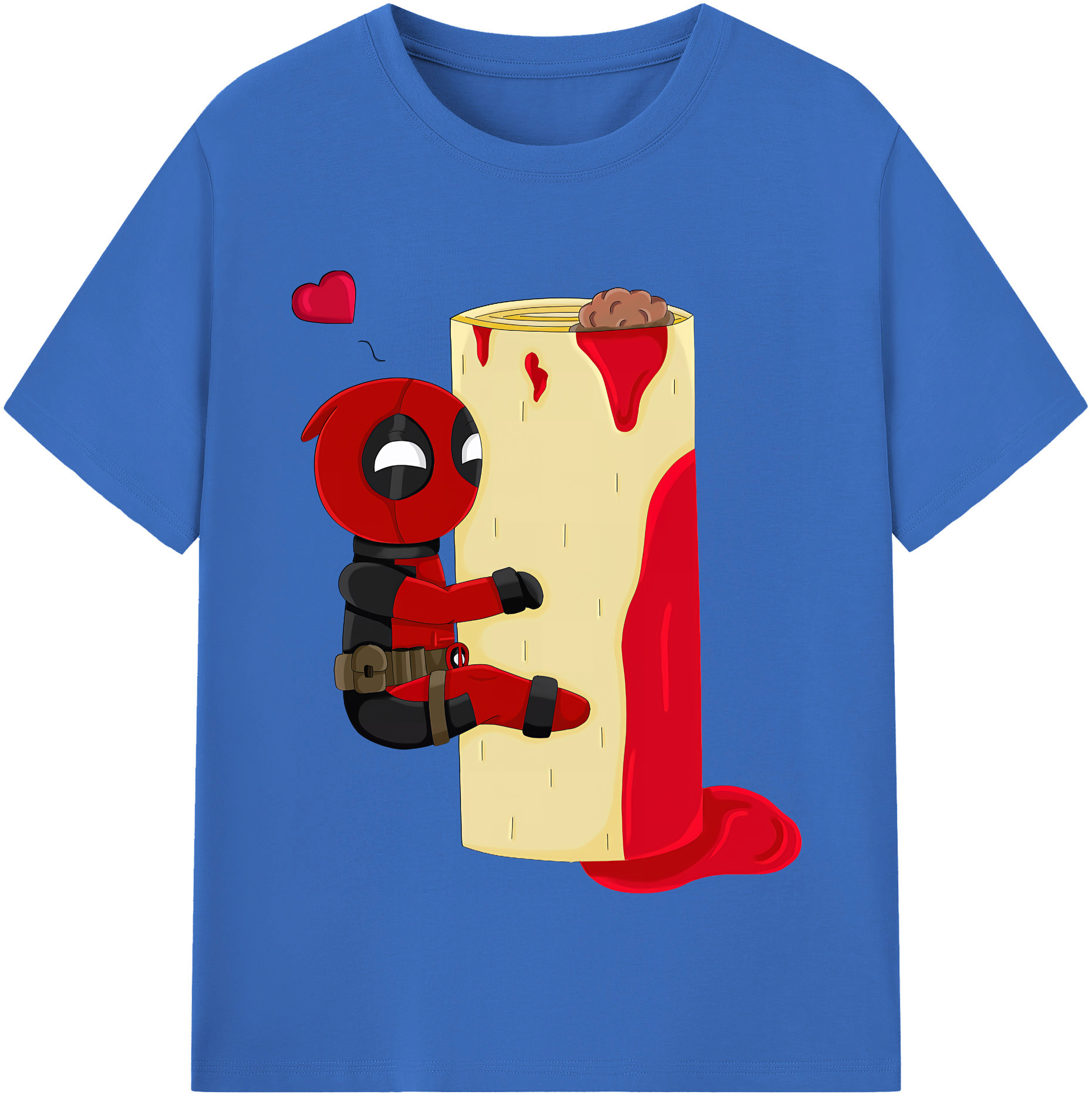 （画像用） Deadpool デッドプール 綿100％半袖Tシャツ（フロントプリント）