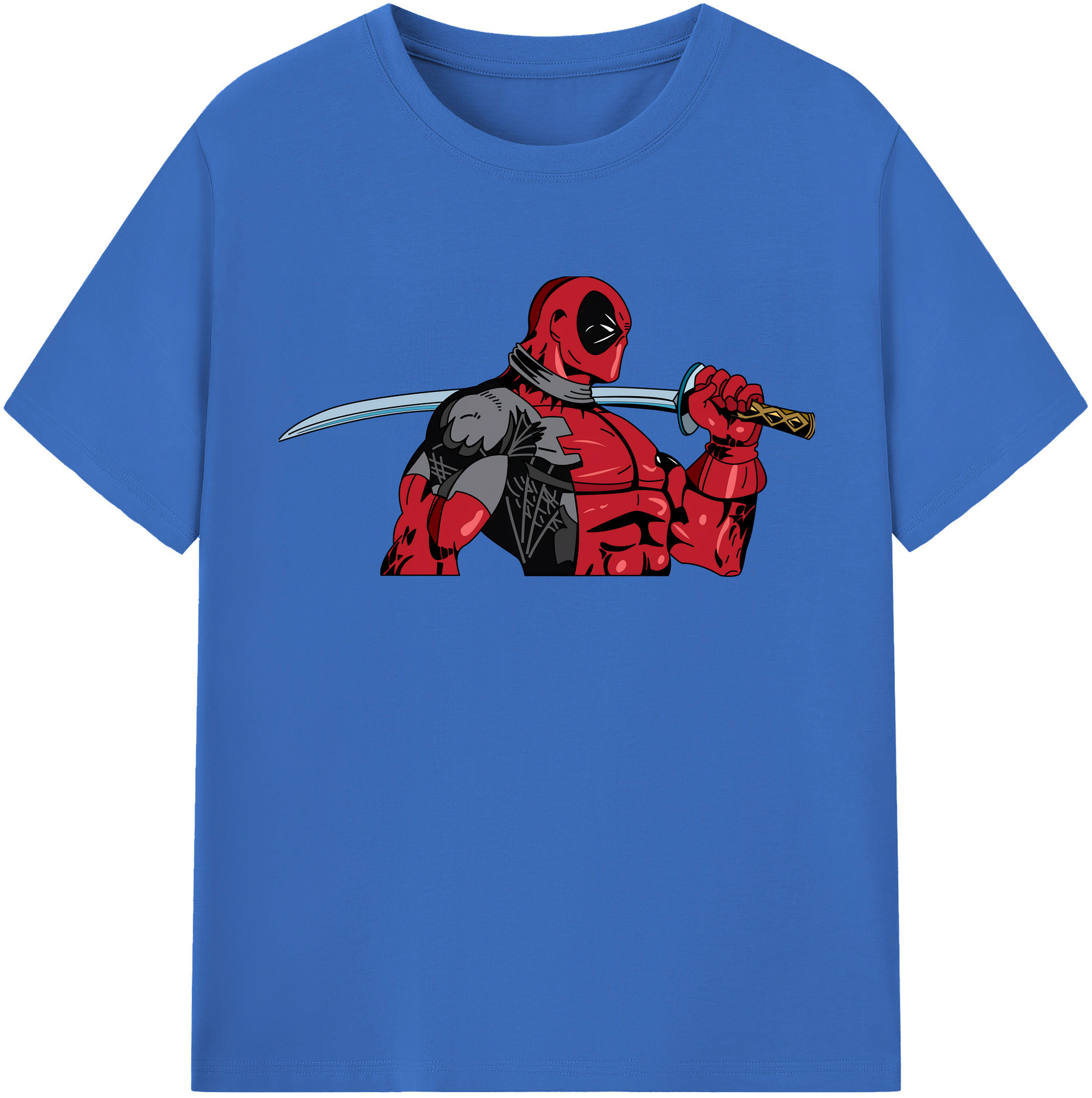 （画像用） Deadpool デッドプール 綿100％半袖Tシャツ（フロントプリント）