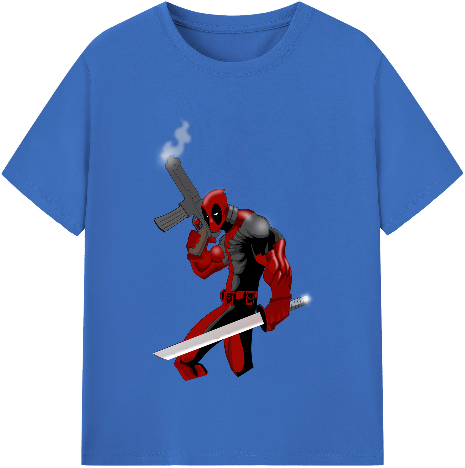 （画像用） Deadpool デッドプール 綿100％半袖Tシャツ（フロントプリント）